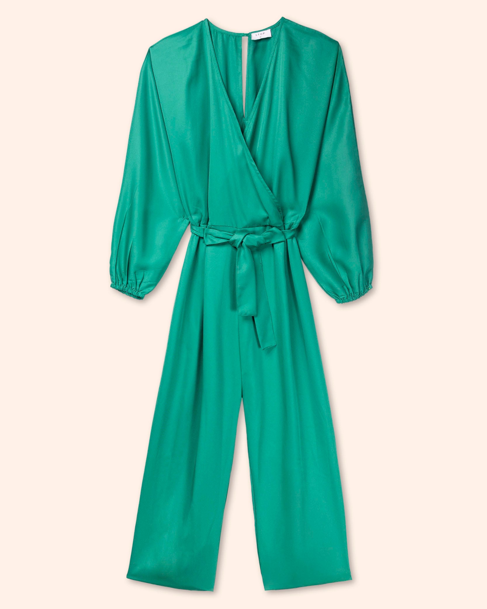 jumpsuit‑verde‑manga‑larga‑cinturon‑STOP