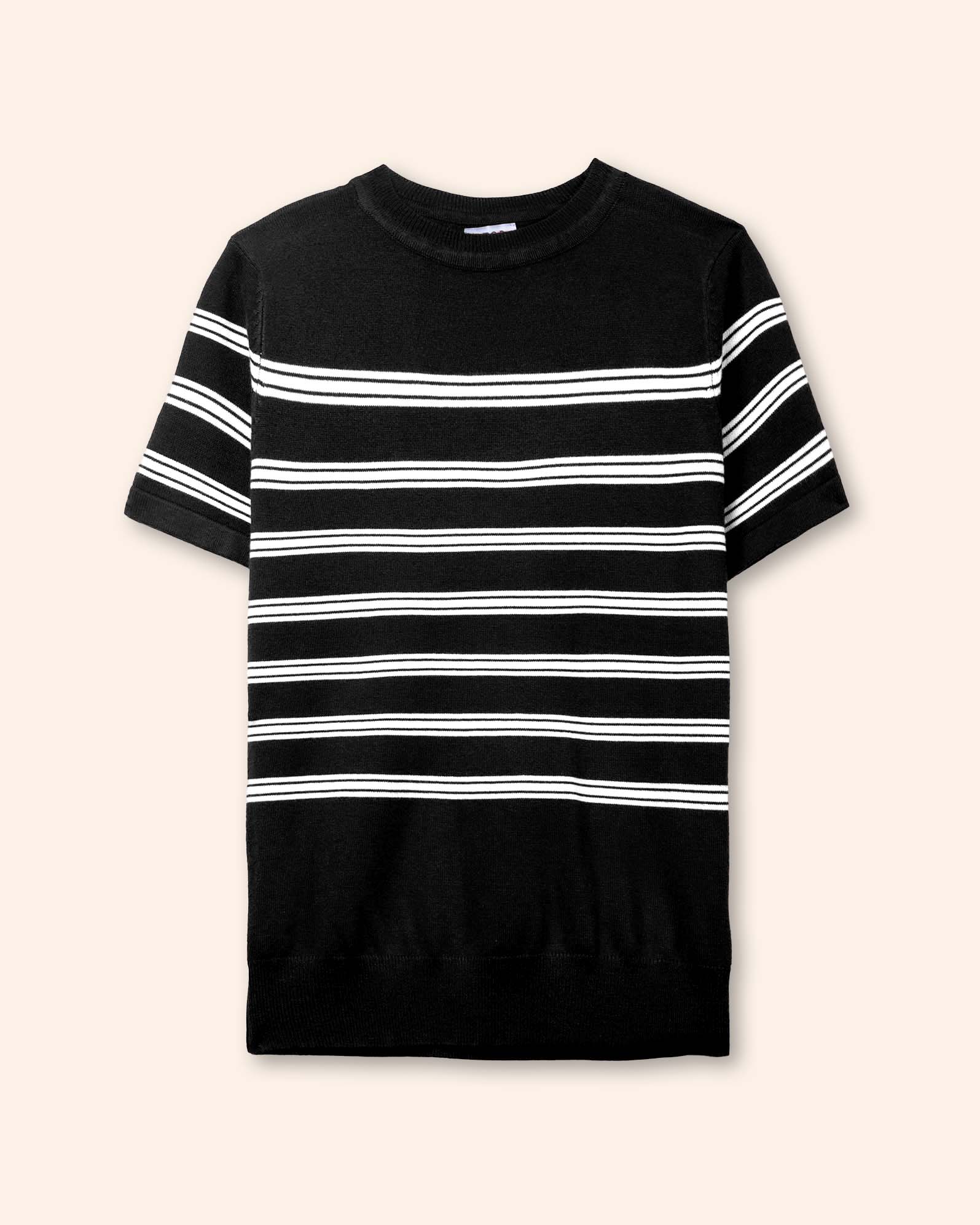 blusa-negra-tejida-mujer-contraste