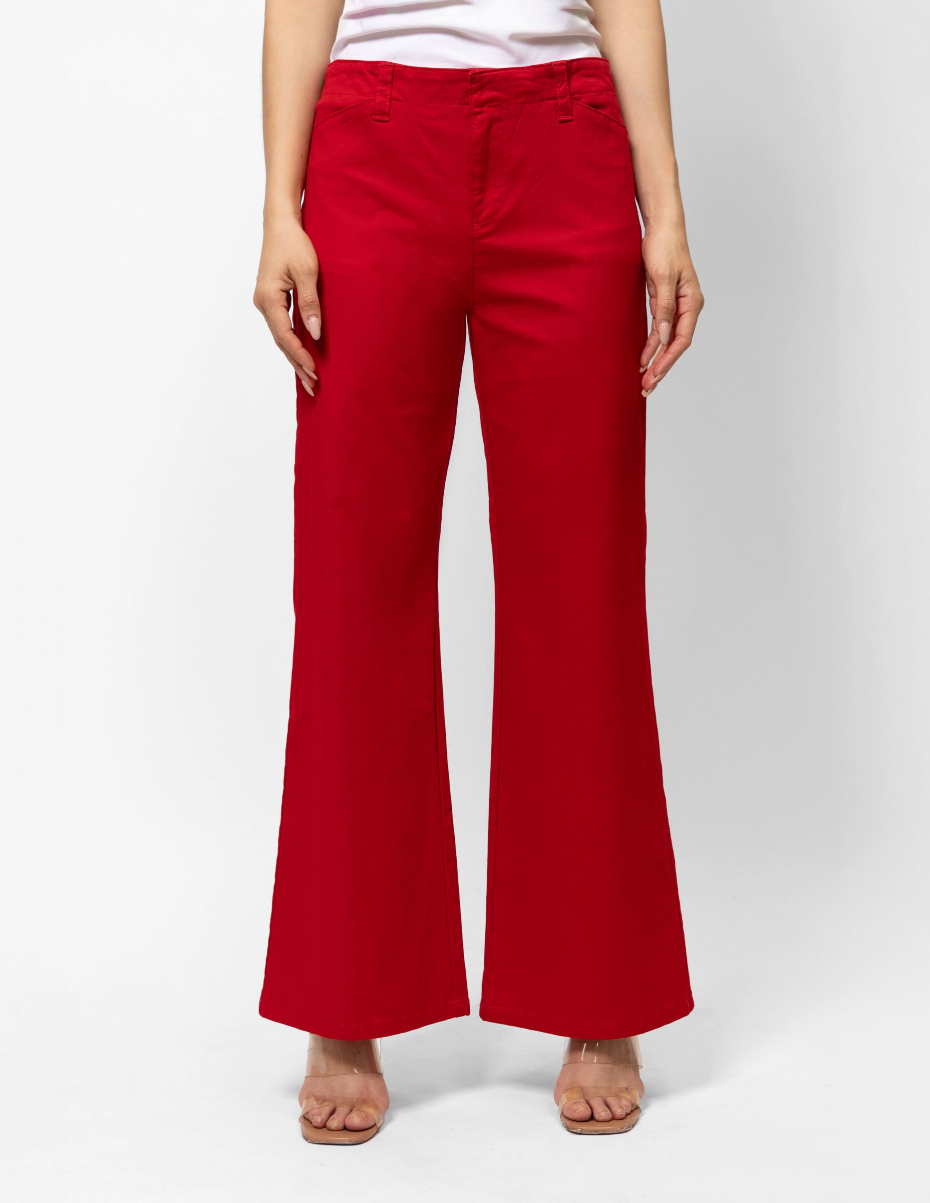 Pantalón de gabardina con vivos