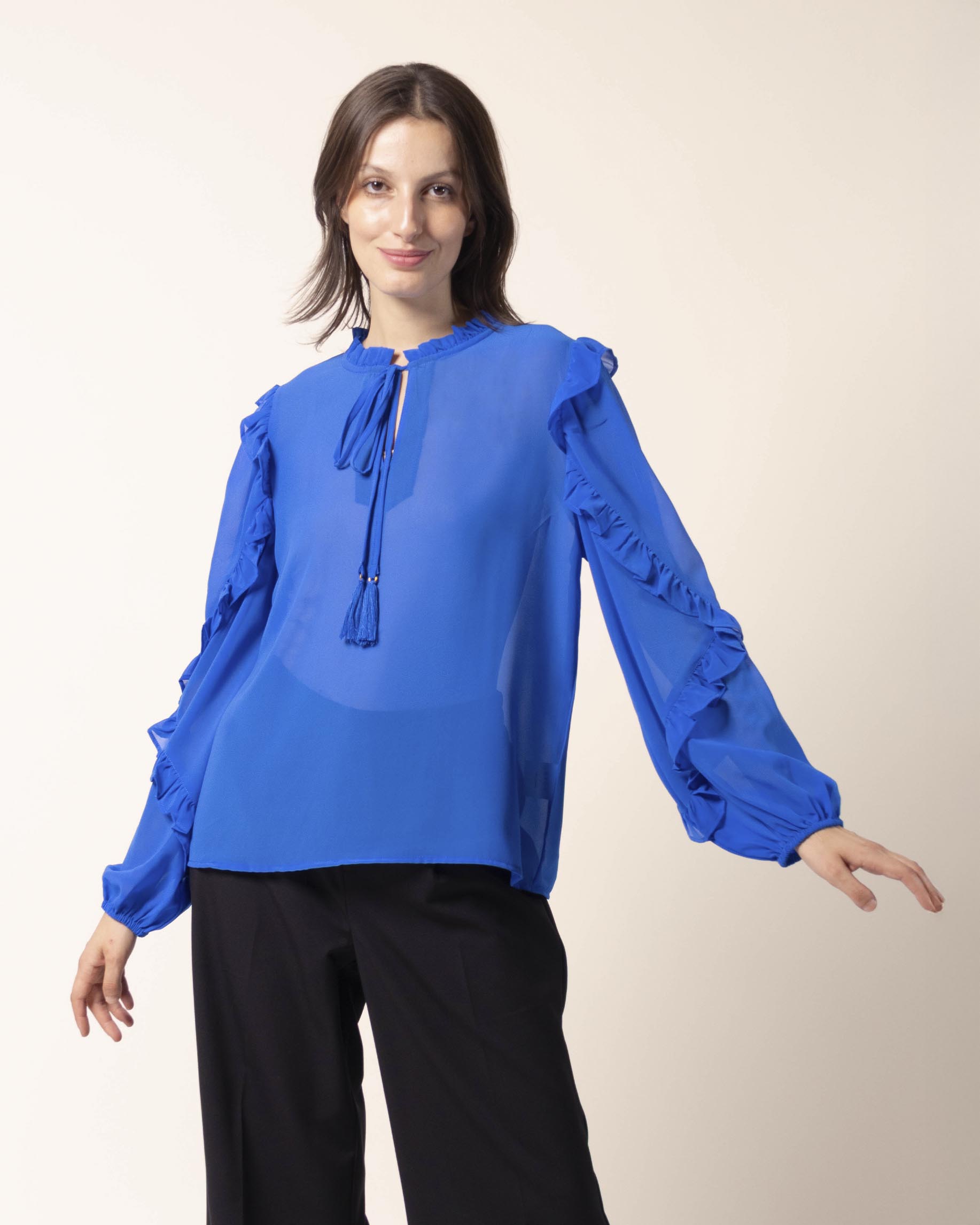 Blusa manga larga olanes