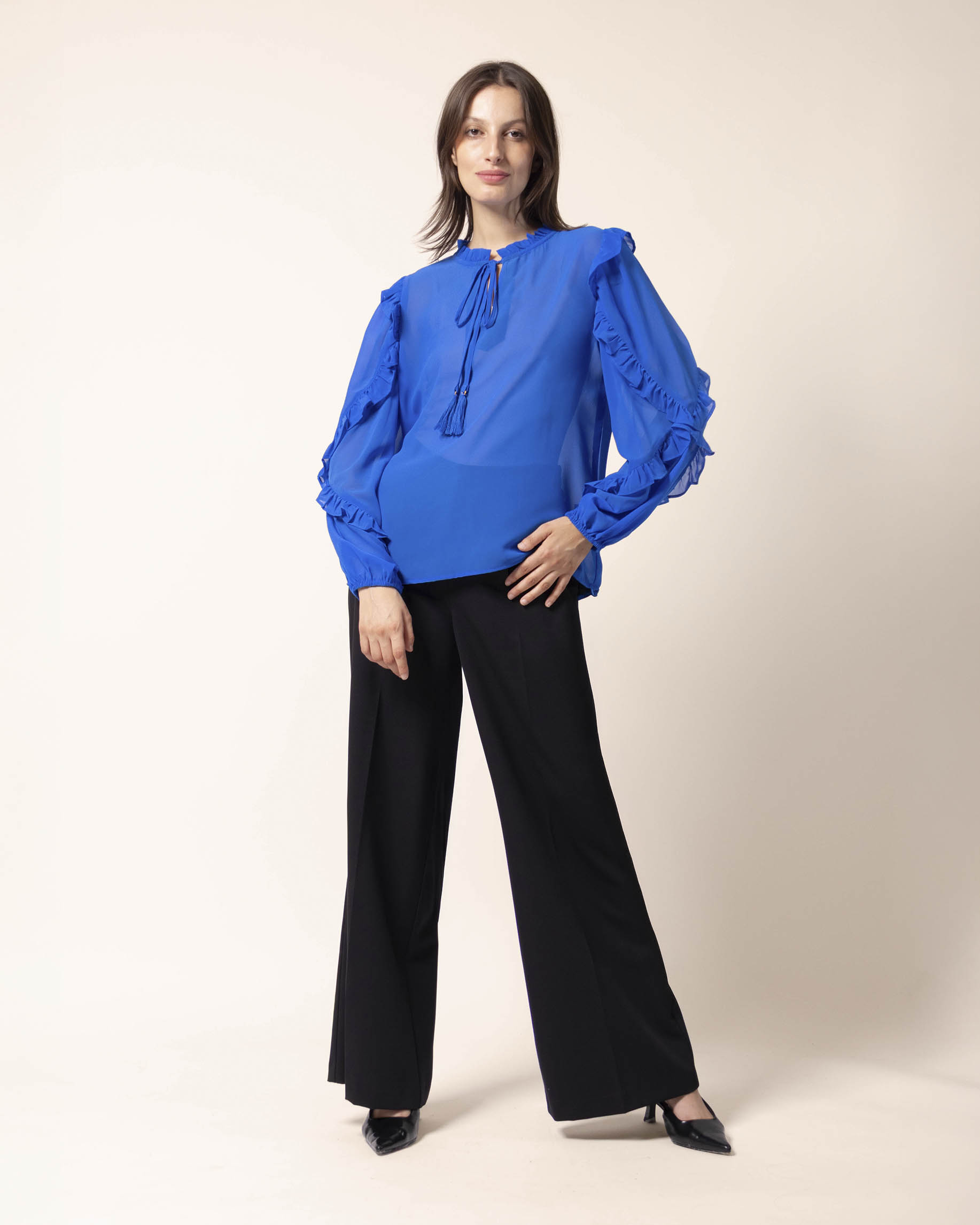 Blusa manga larga olanes