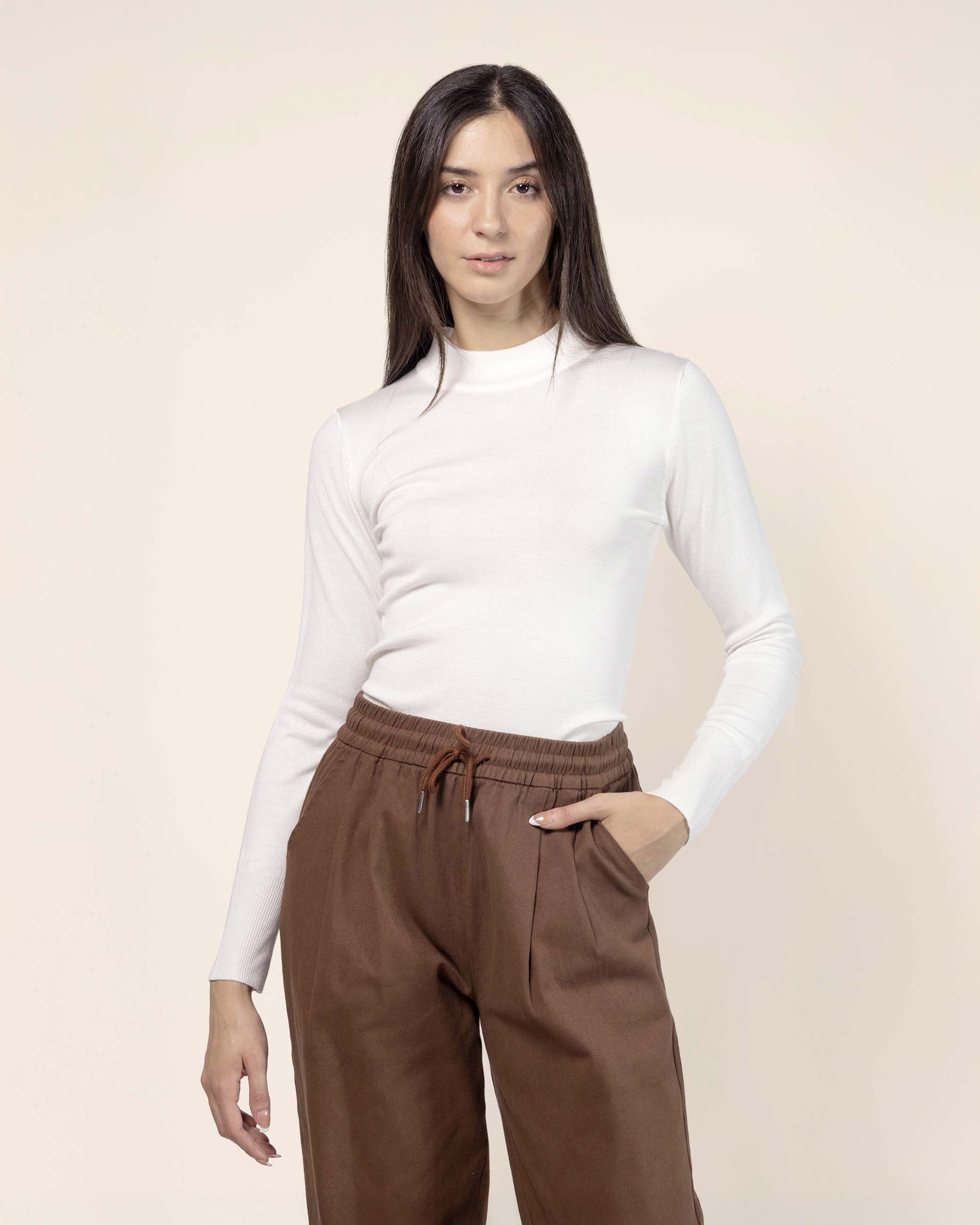 Blusa punto básica manga larga