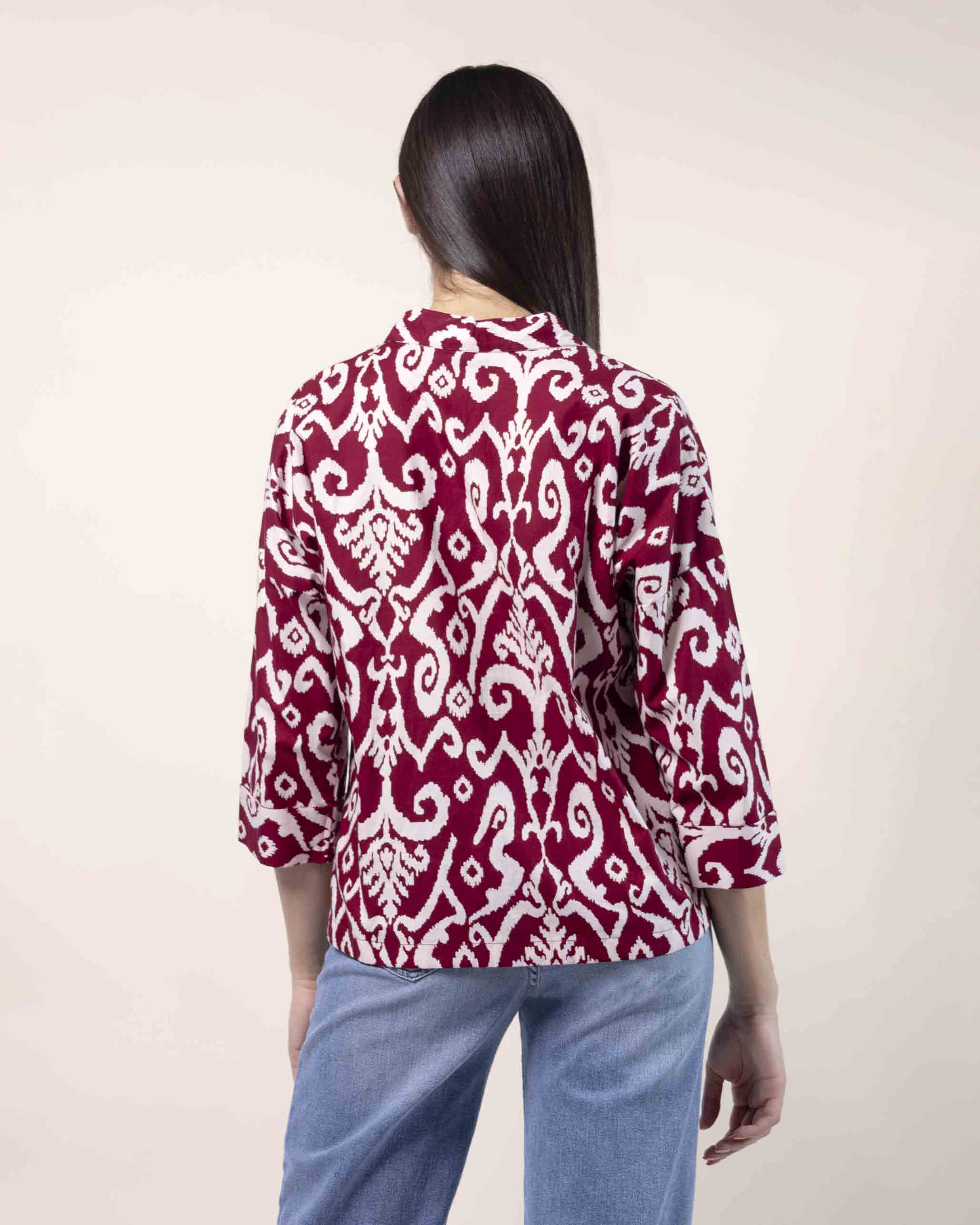 camisa-manga-3-4-botones-cuello