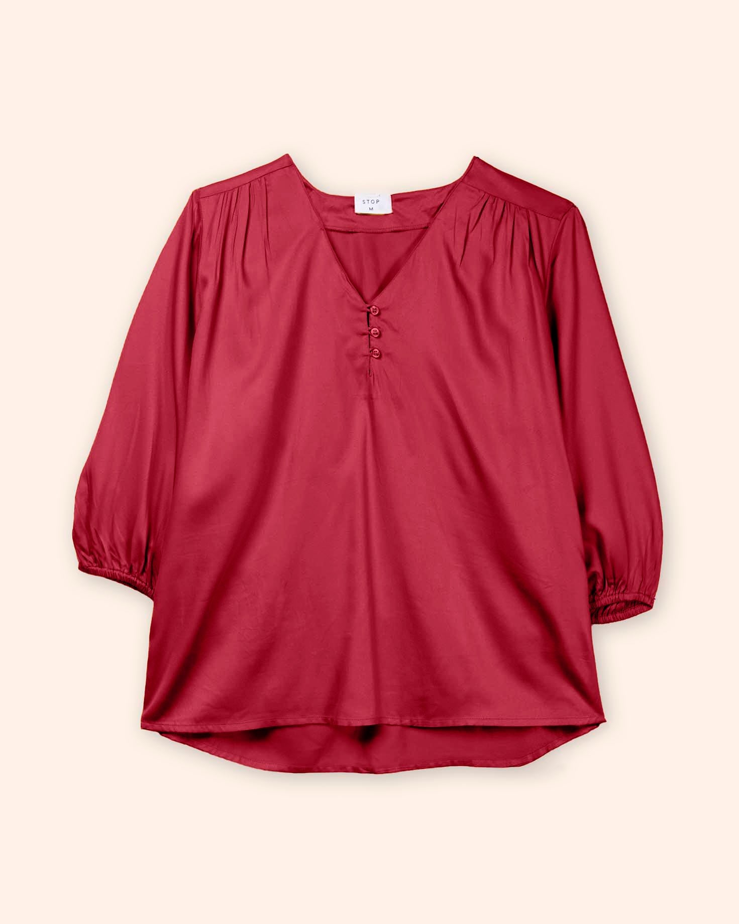 blusa-vino-manga-3-4-satinada