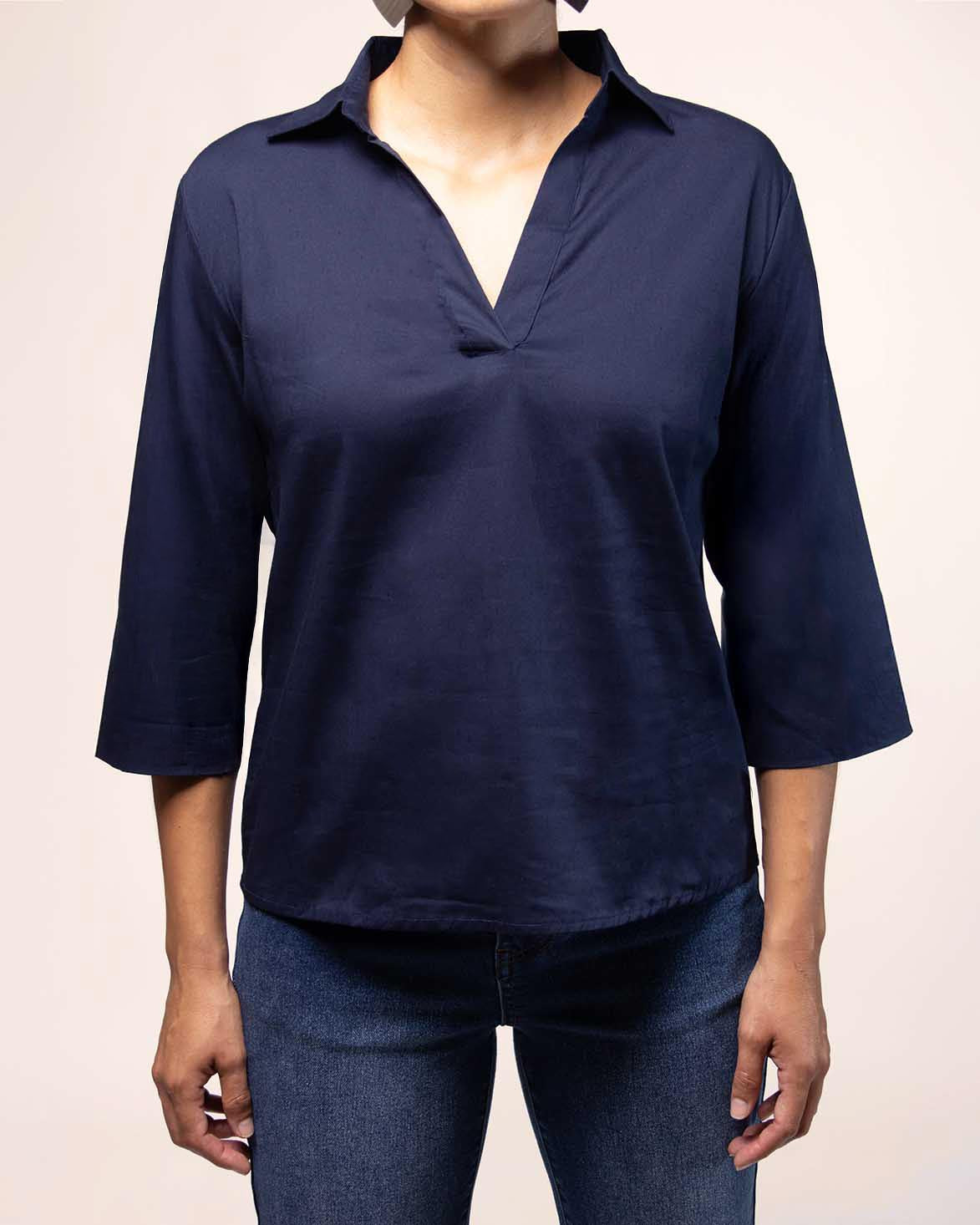 blusa-marino-cuello-escote-pico