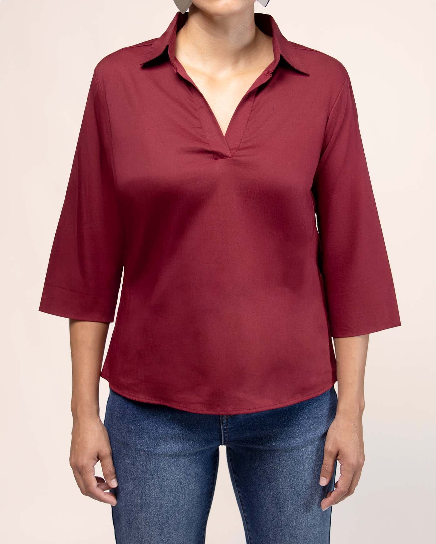 blusa-vino-cuello-escote-pico