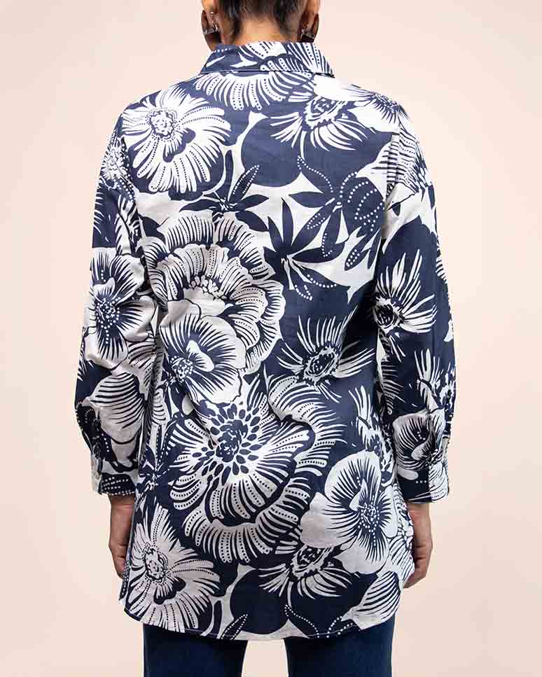 bluson-STOP-estampado floral-marino