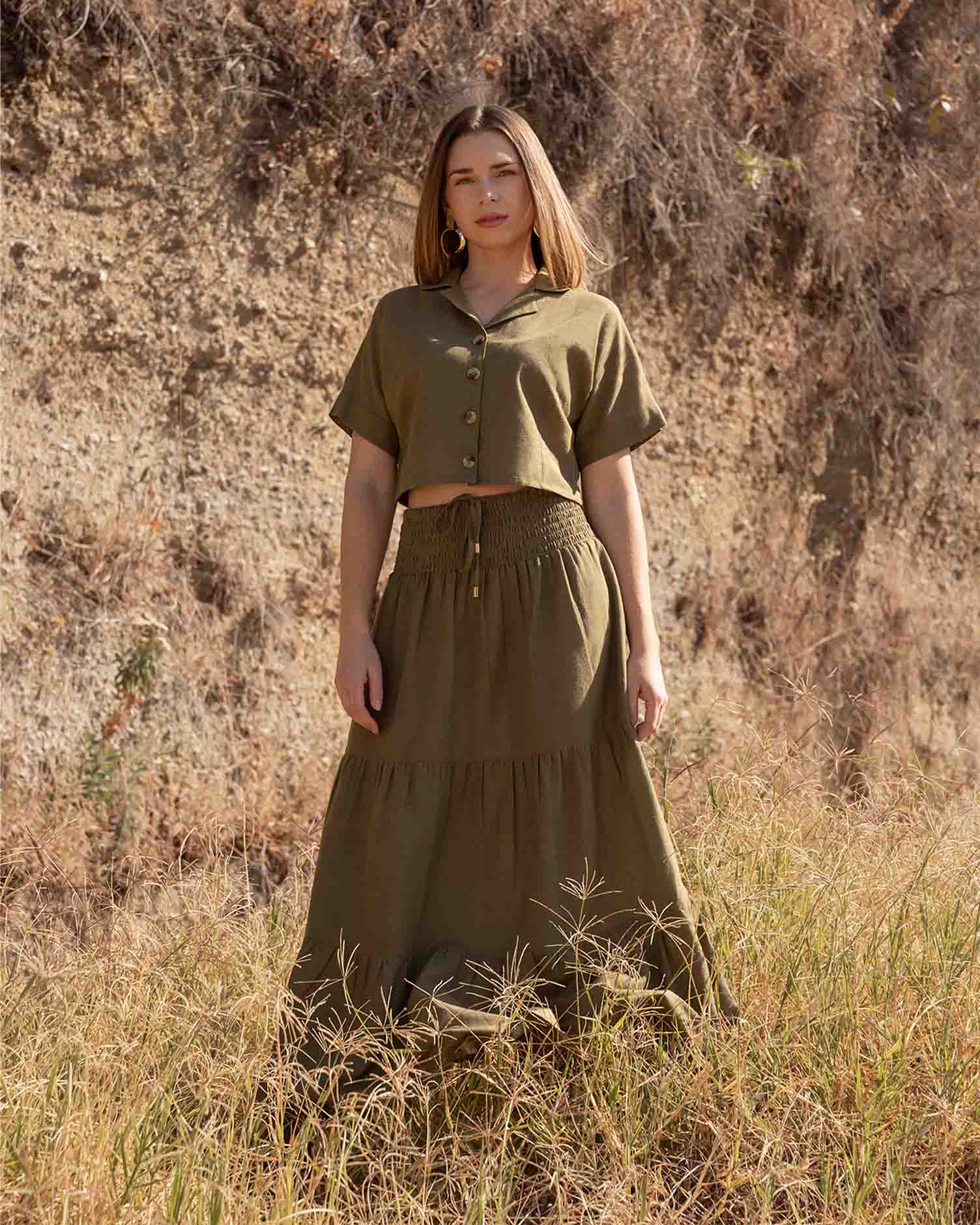 falda-viscosa-algodon-poliester-militar