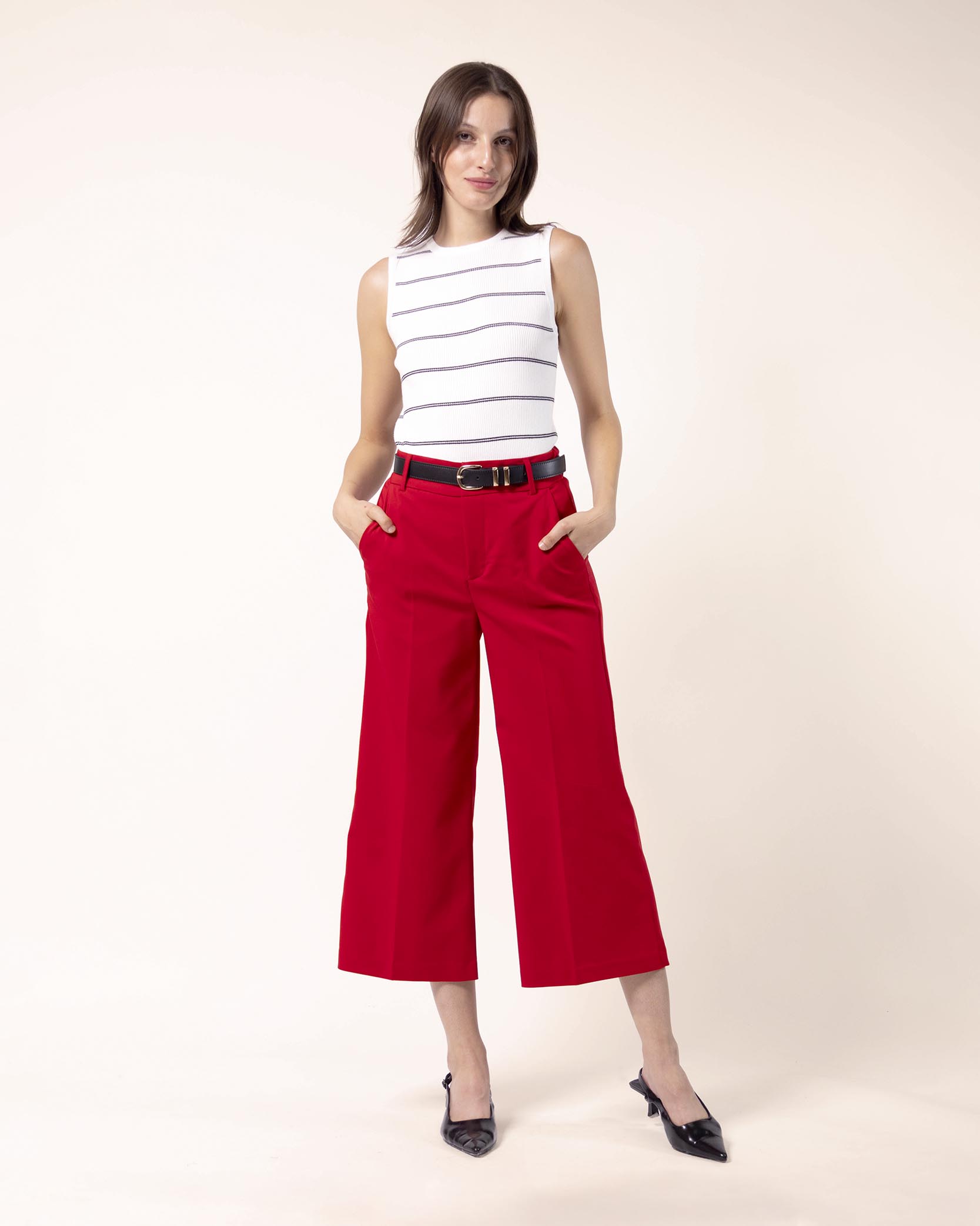top-ivory-stop-confort-punto-rayas-sin mangas
