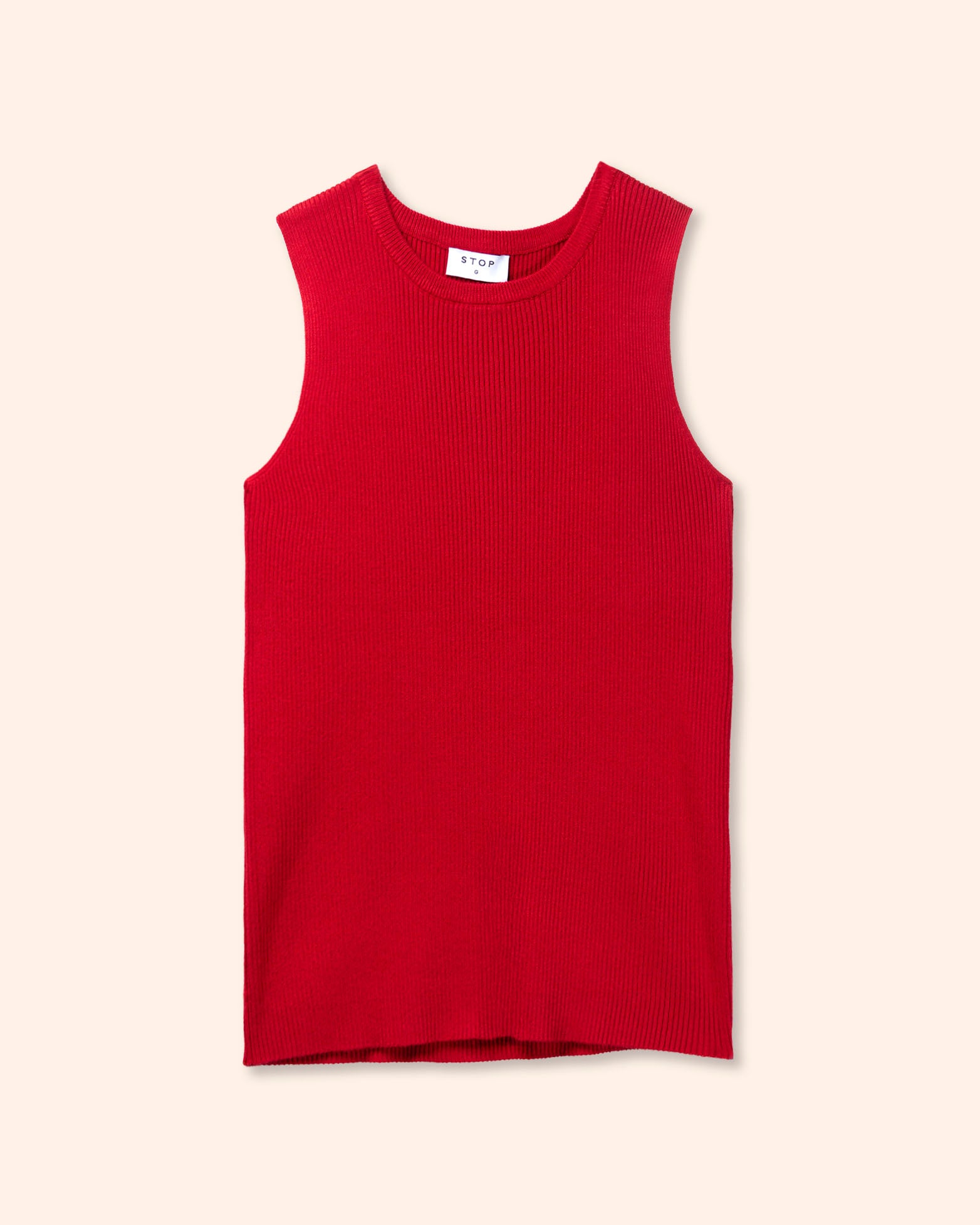 blusa-mujer-STOP-tejida-roja