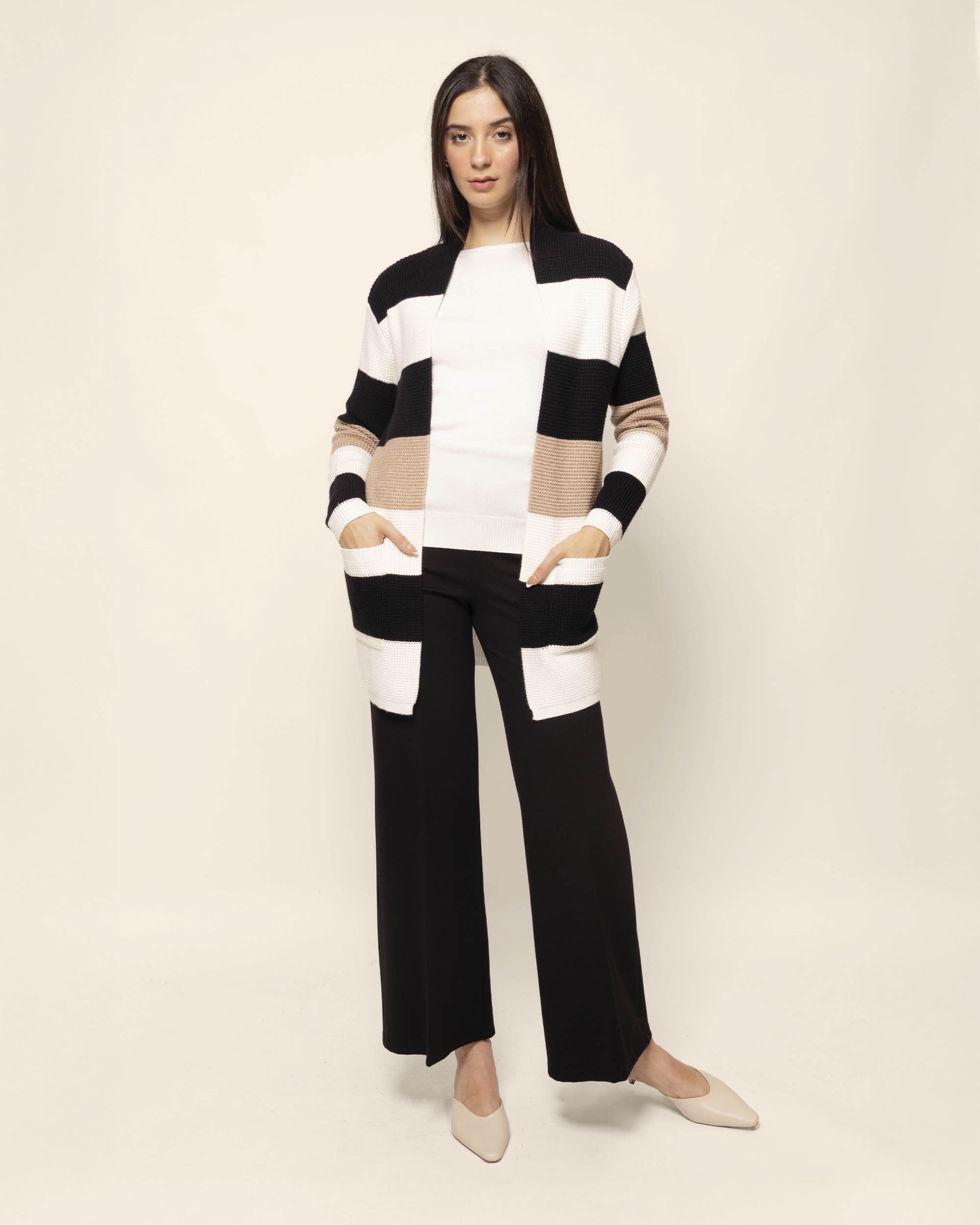 Blusa punto cuello ojal