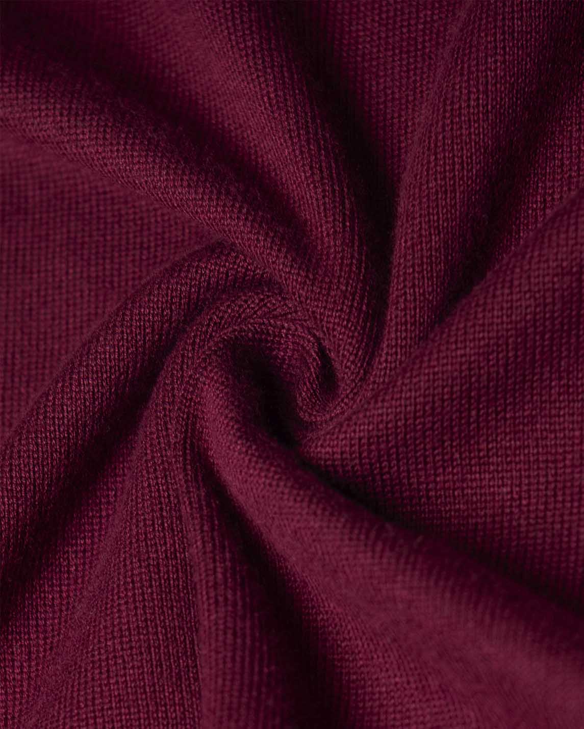 Blusa punto cuello mock manga larga