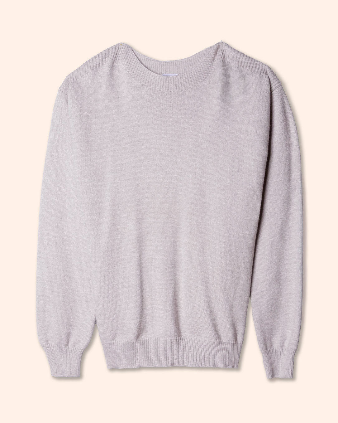 Suéter cuello ojal liso