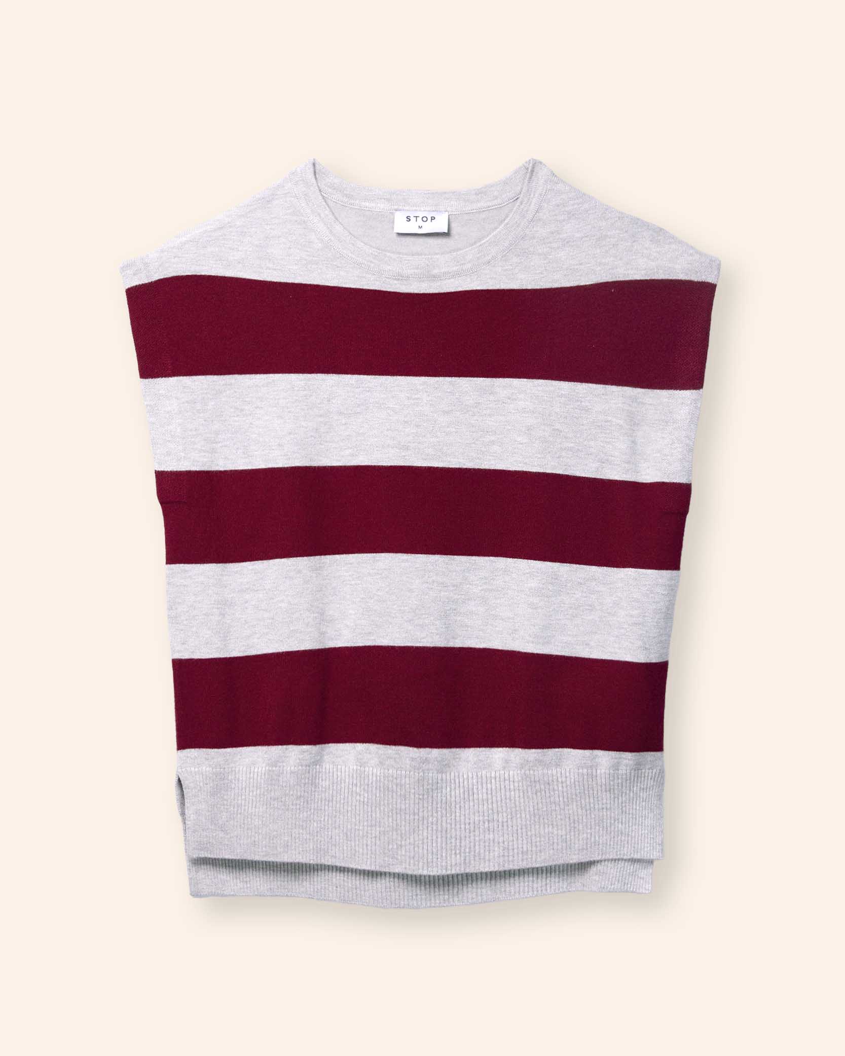 blusa-rayada-STOP-gris-mujer