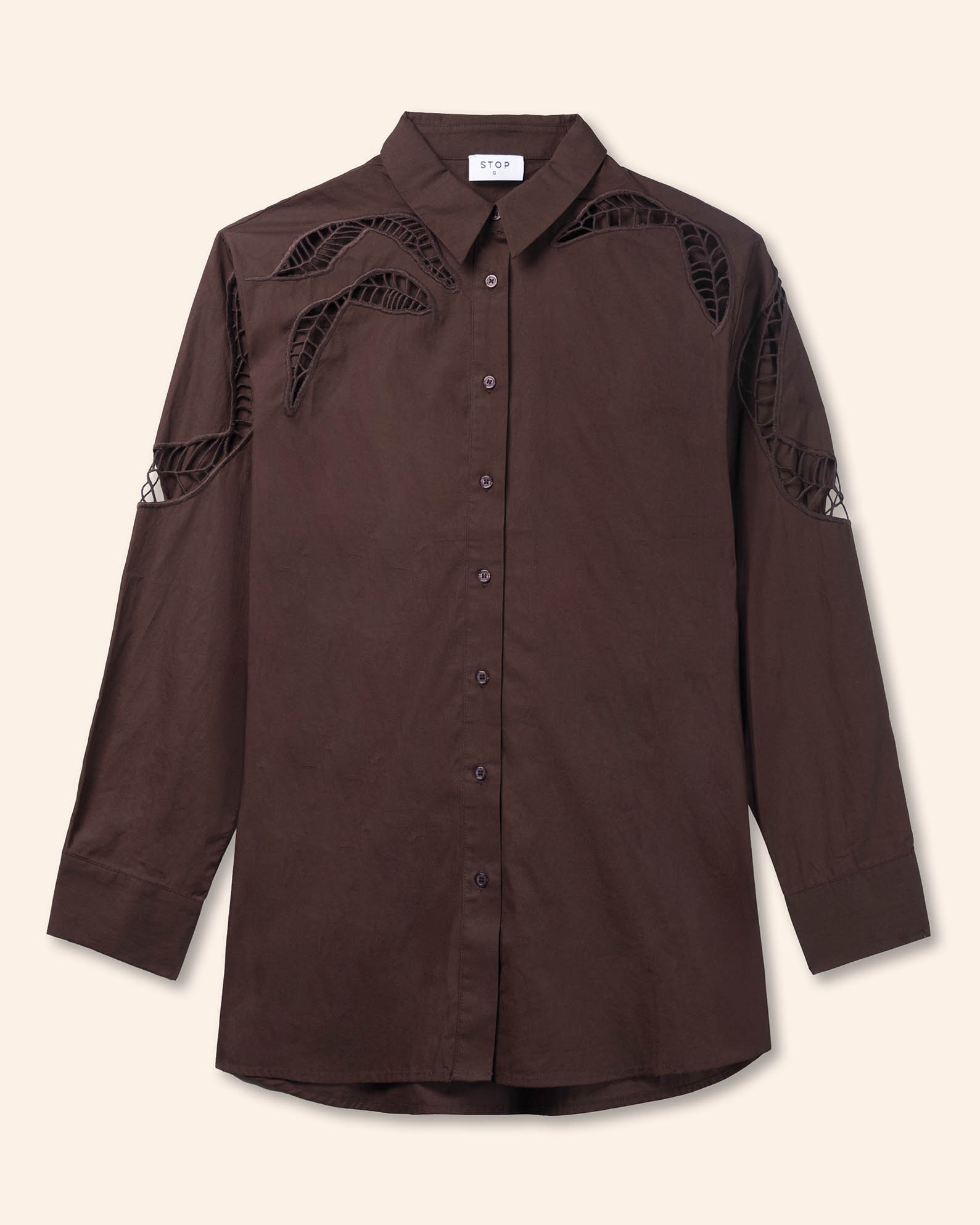 blusa-camisera-chocolate-algodon-botones