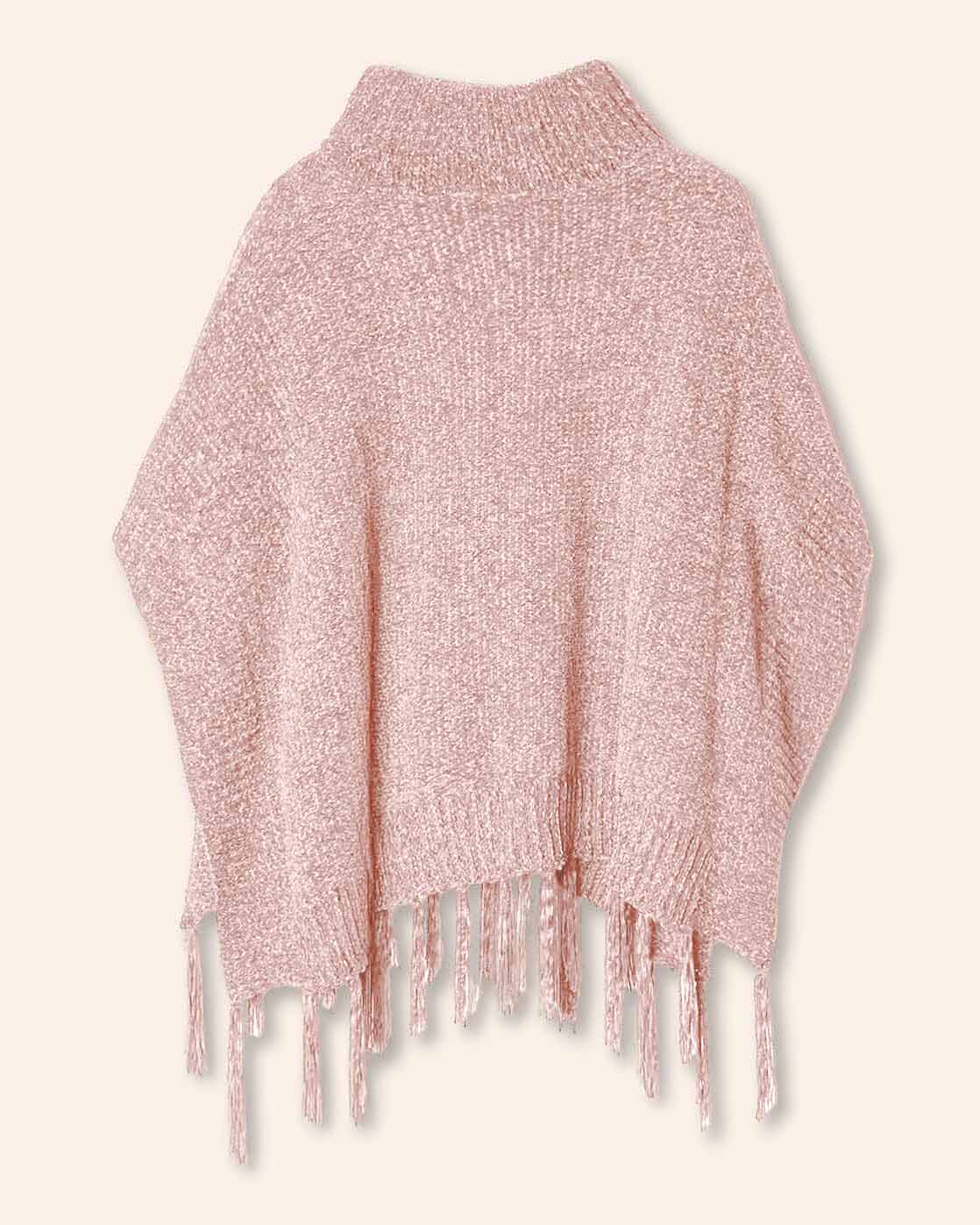 Poncho cuello tortuga