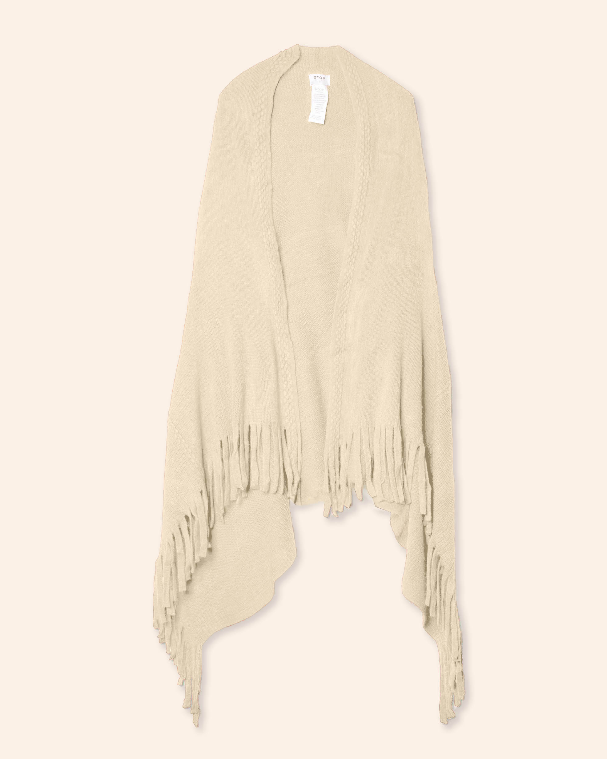 Chaleco largo tejido