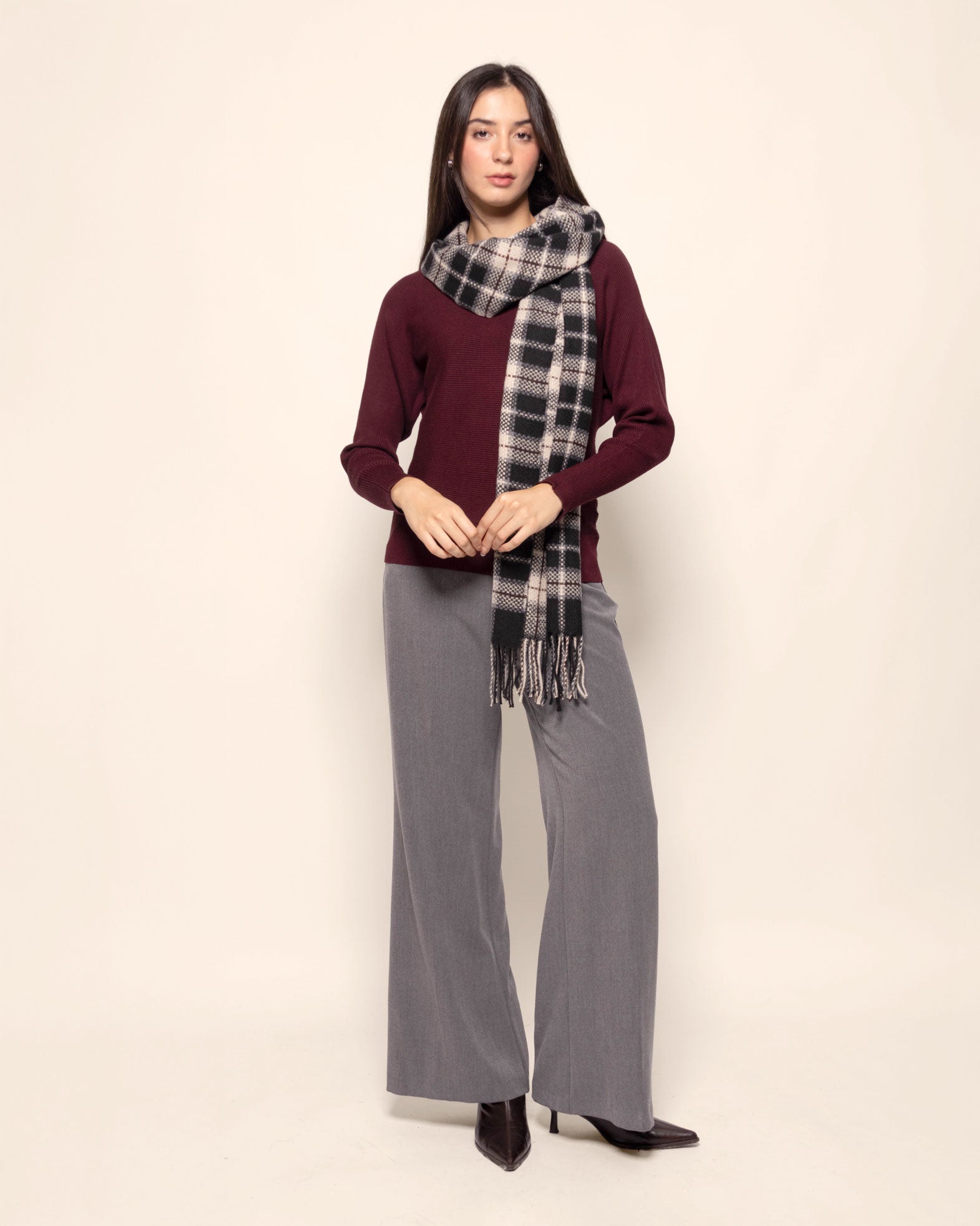 Blusa tejida manga dolman