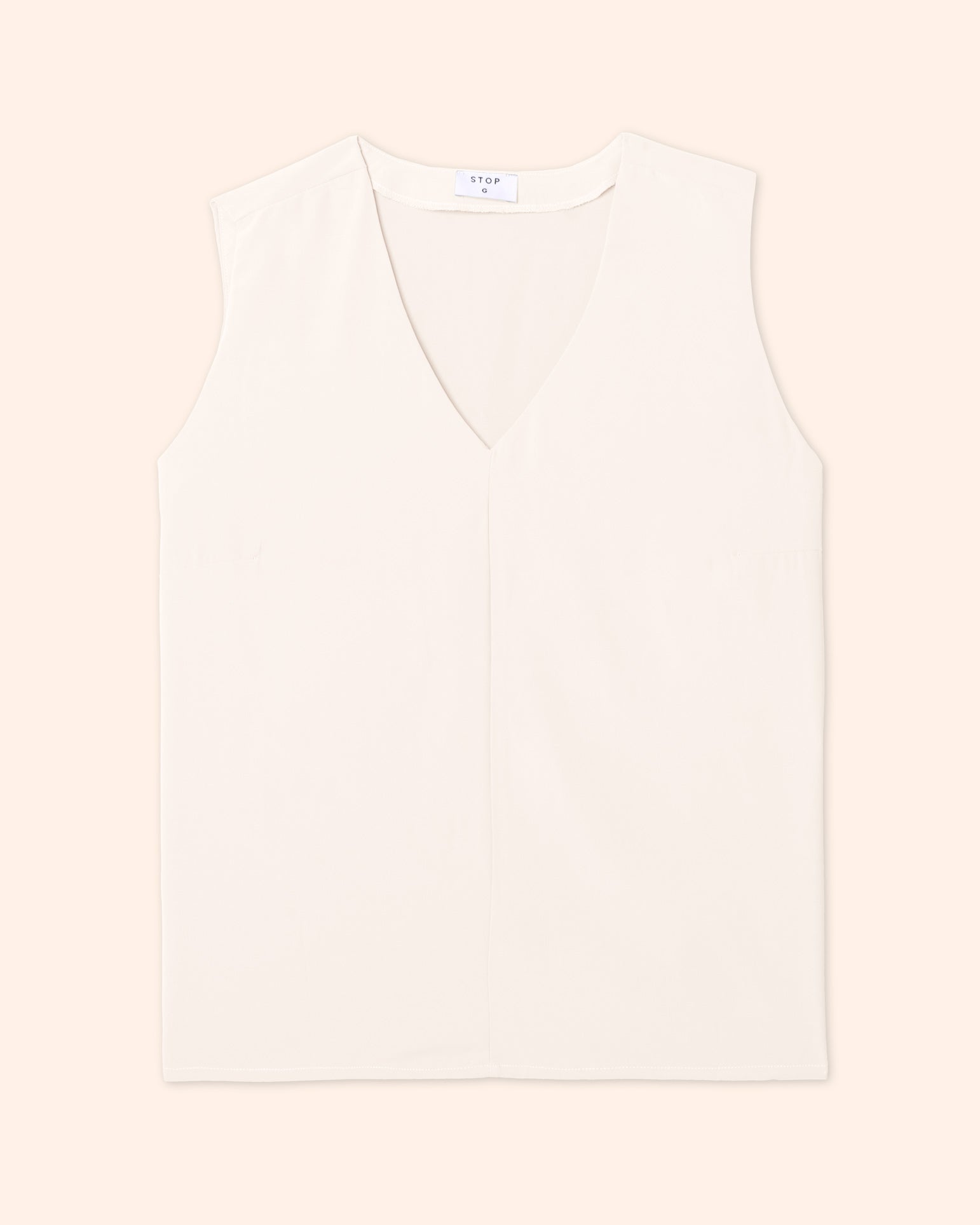 Blusa sin mangas escote en V