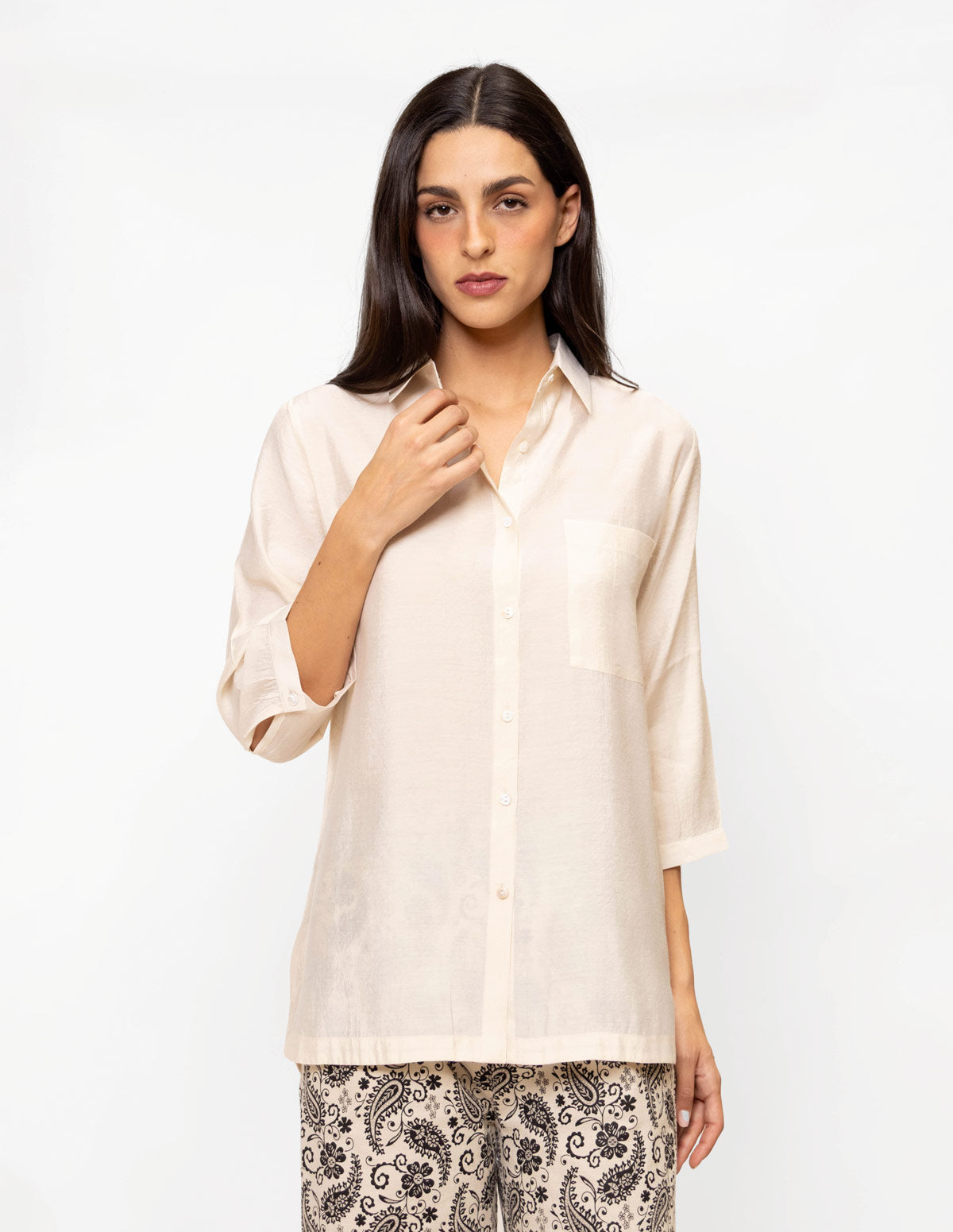 Camisa manga 3/4