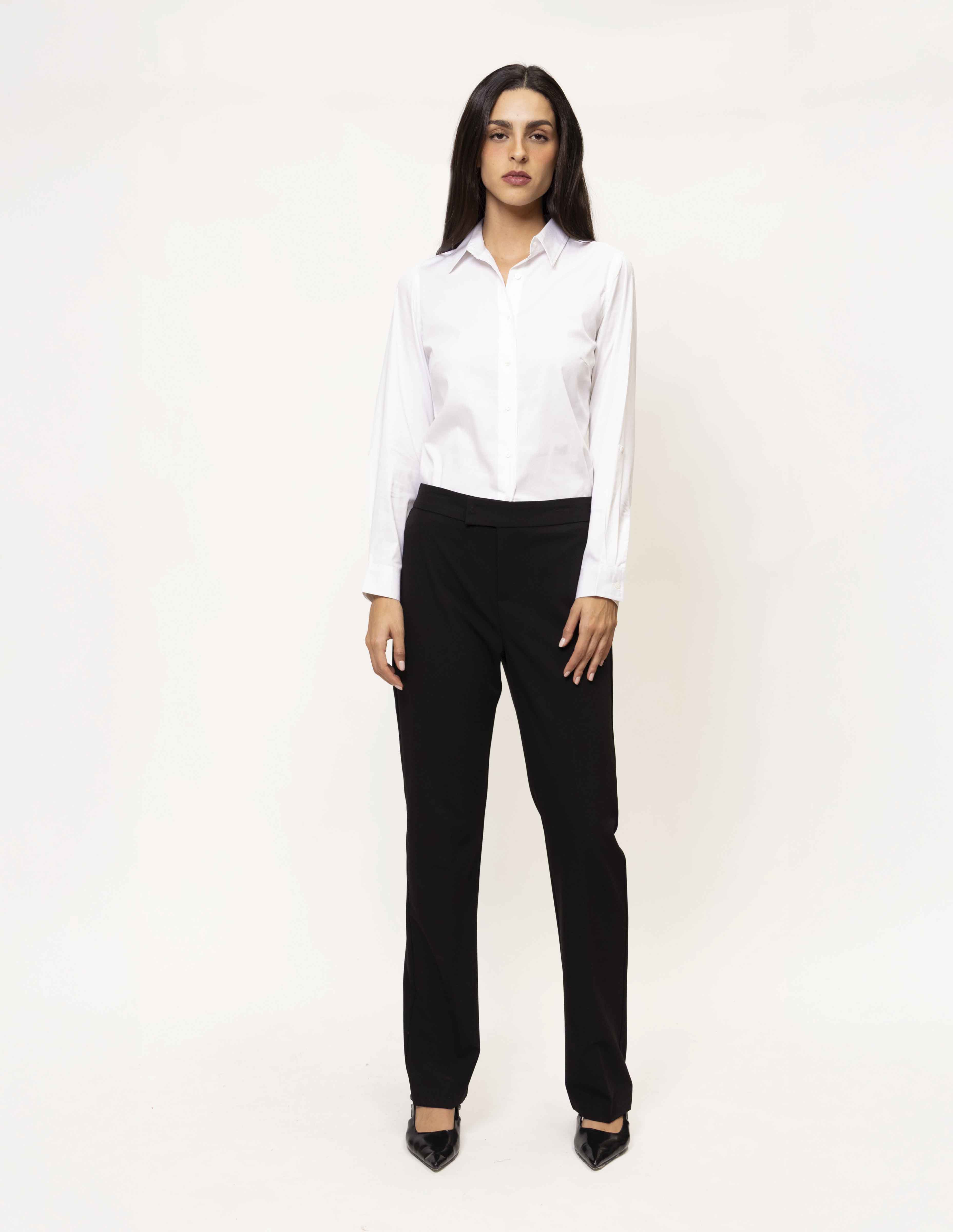 Camisa básica efecto satinado