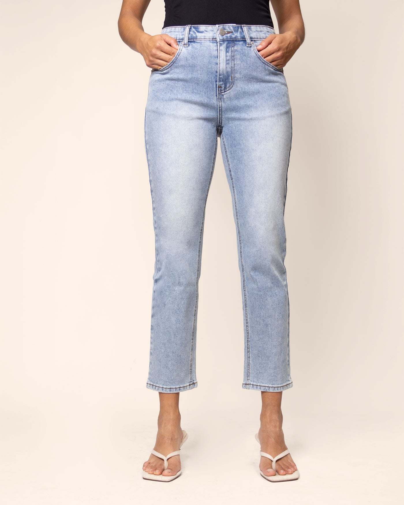 Jeans entubado mezclilla stretch