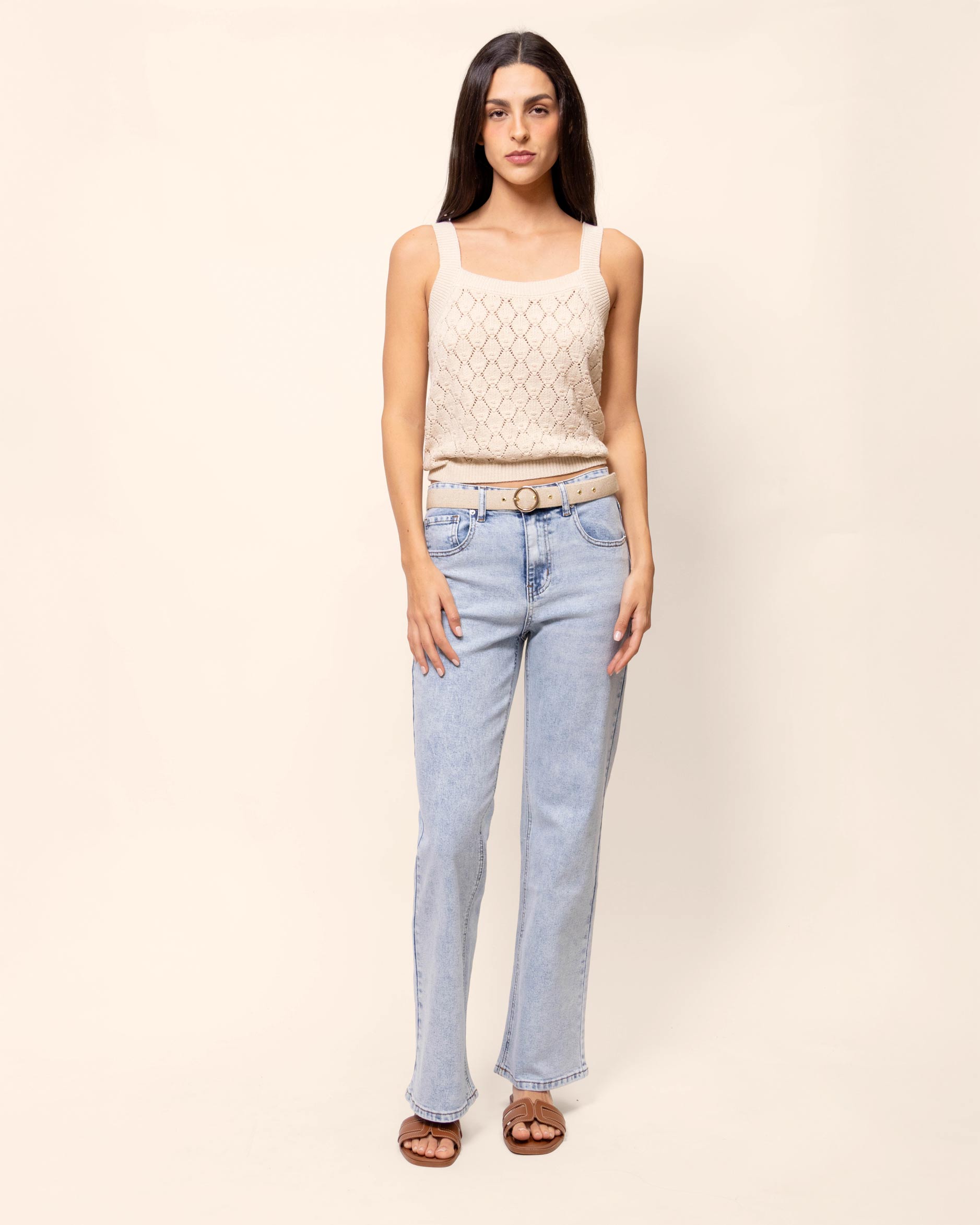 Jeans recto mezclilla stretch