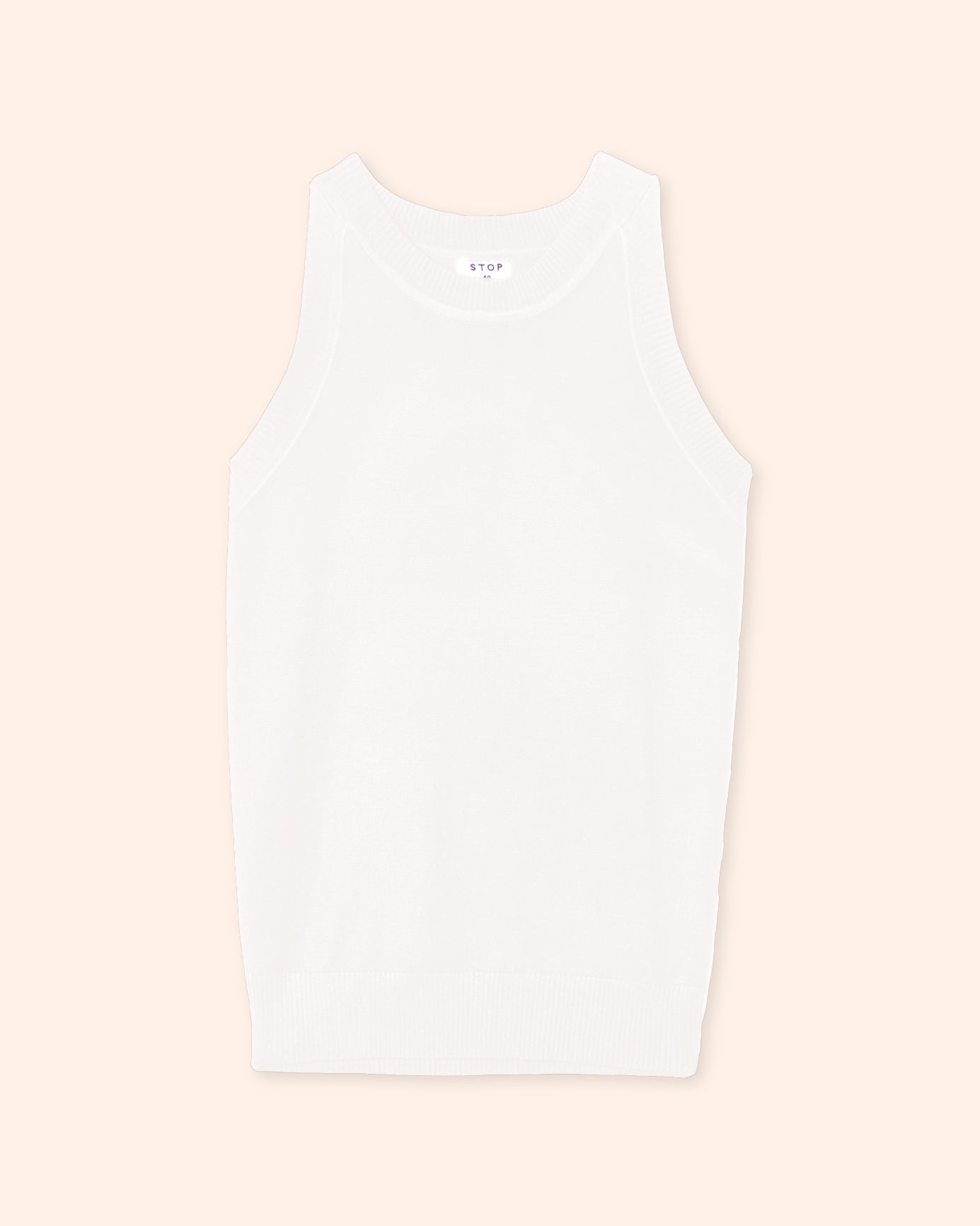 Blusa tejida resaque sin mangas