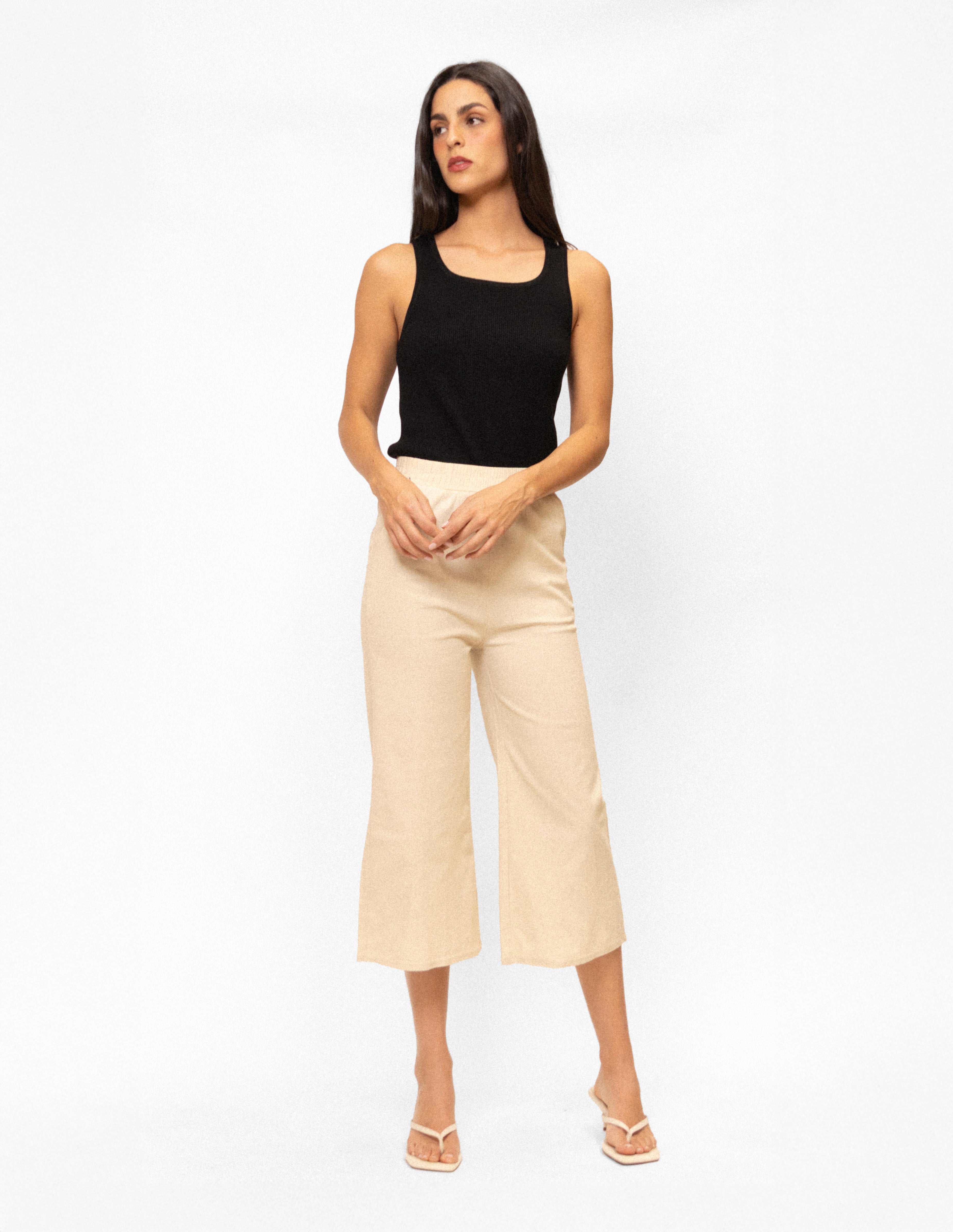 Blusa tejida tirante delgado