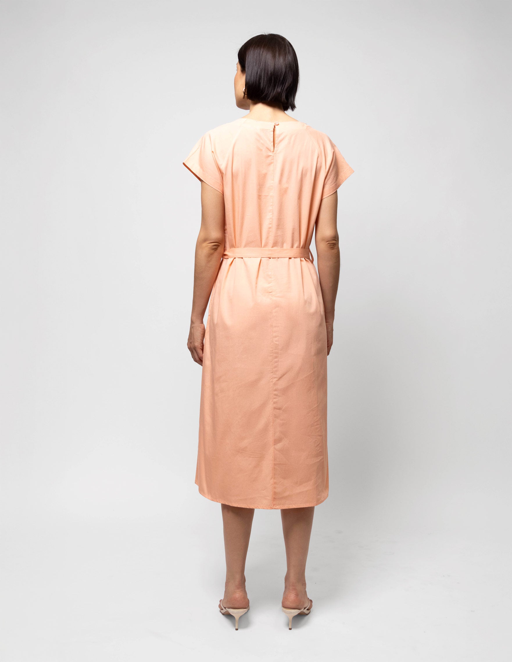Vestido midi manga ranglan