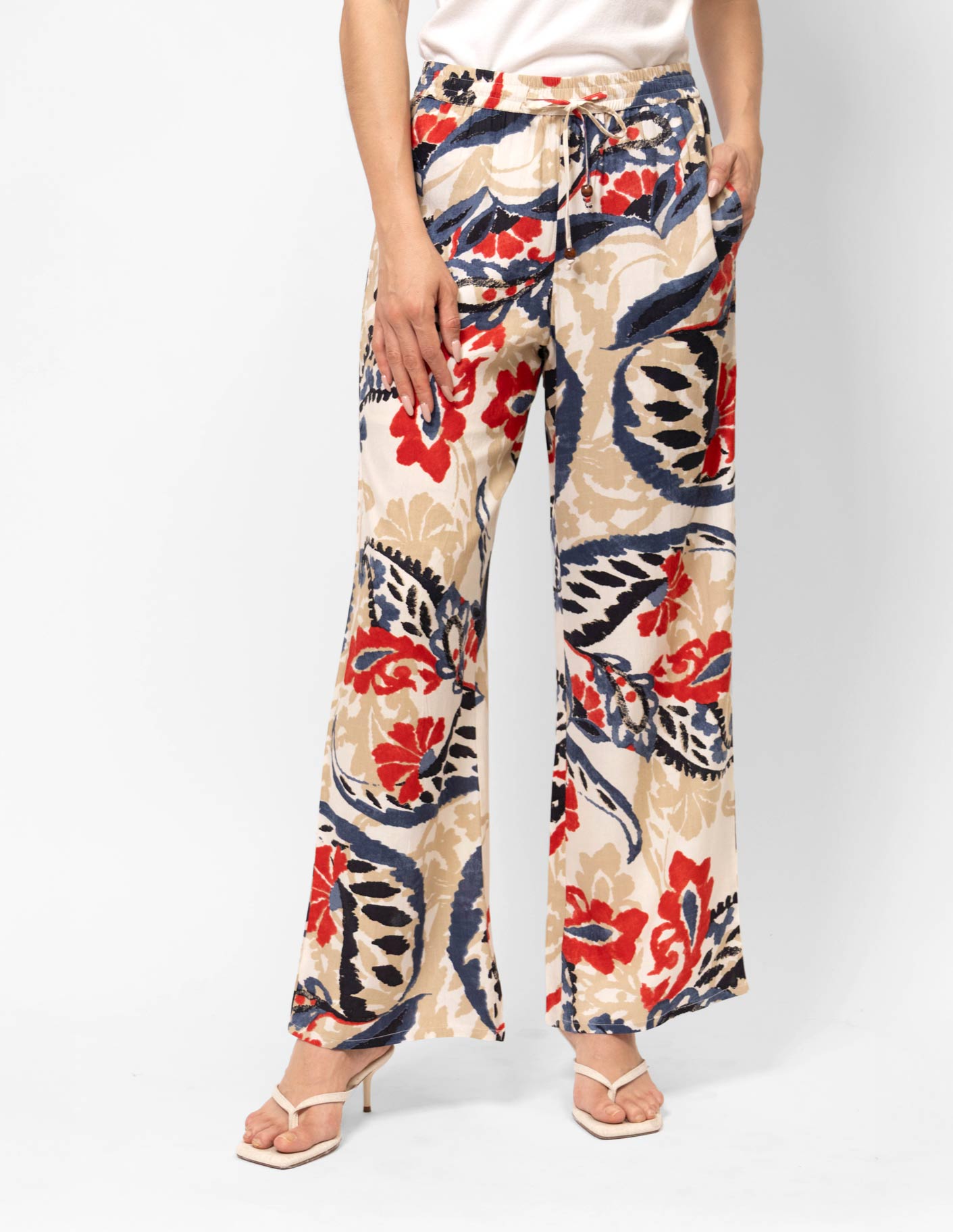 Pantalón viscosa estampado