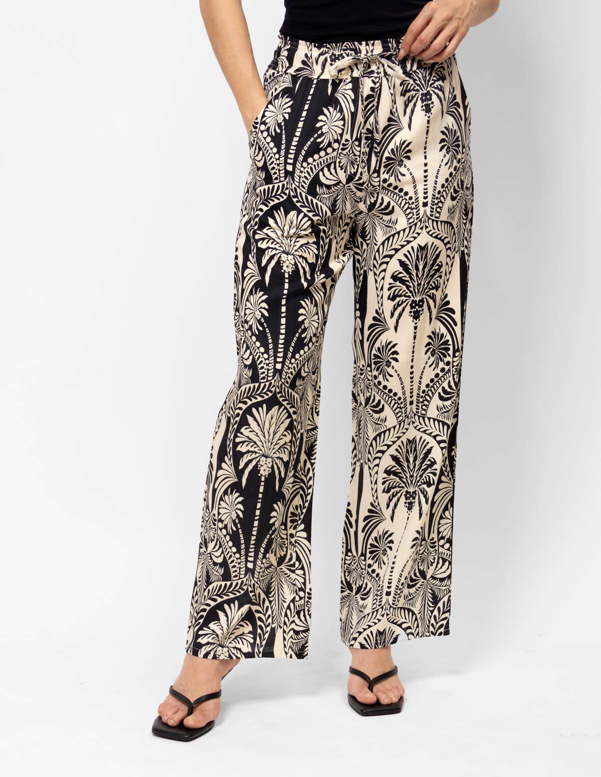 Pantalón pretina gruesa elástica