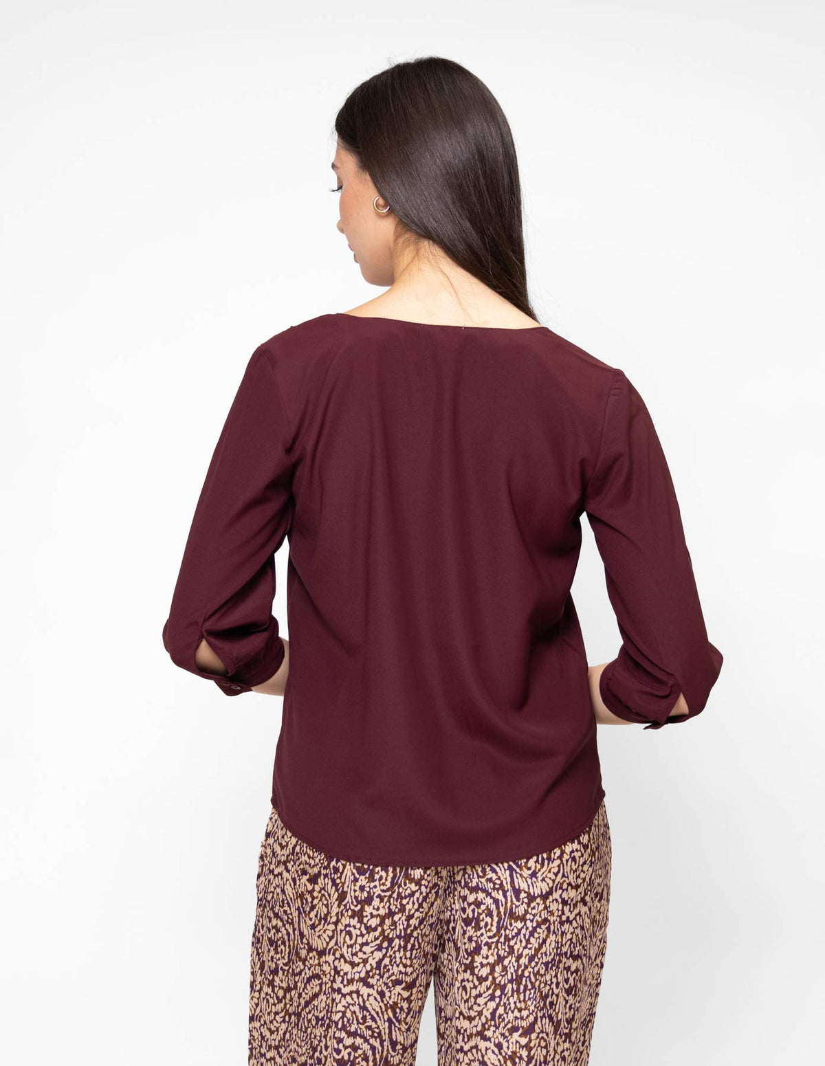Blusa manga 3/4 con stretch