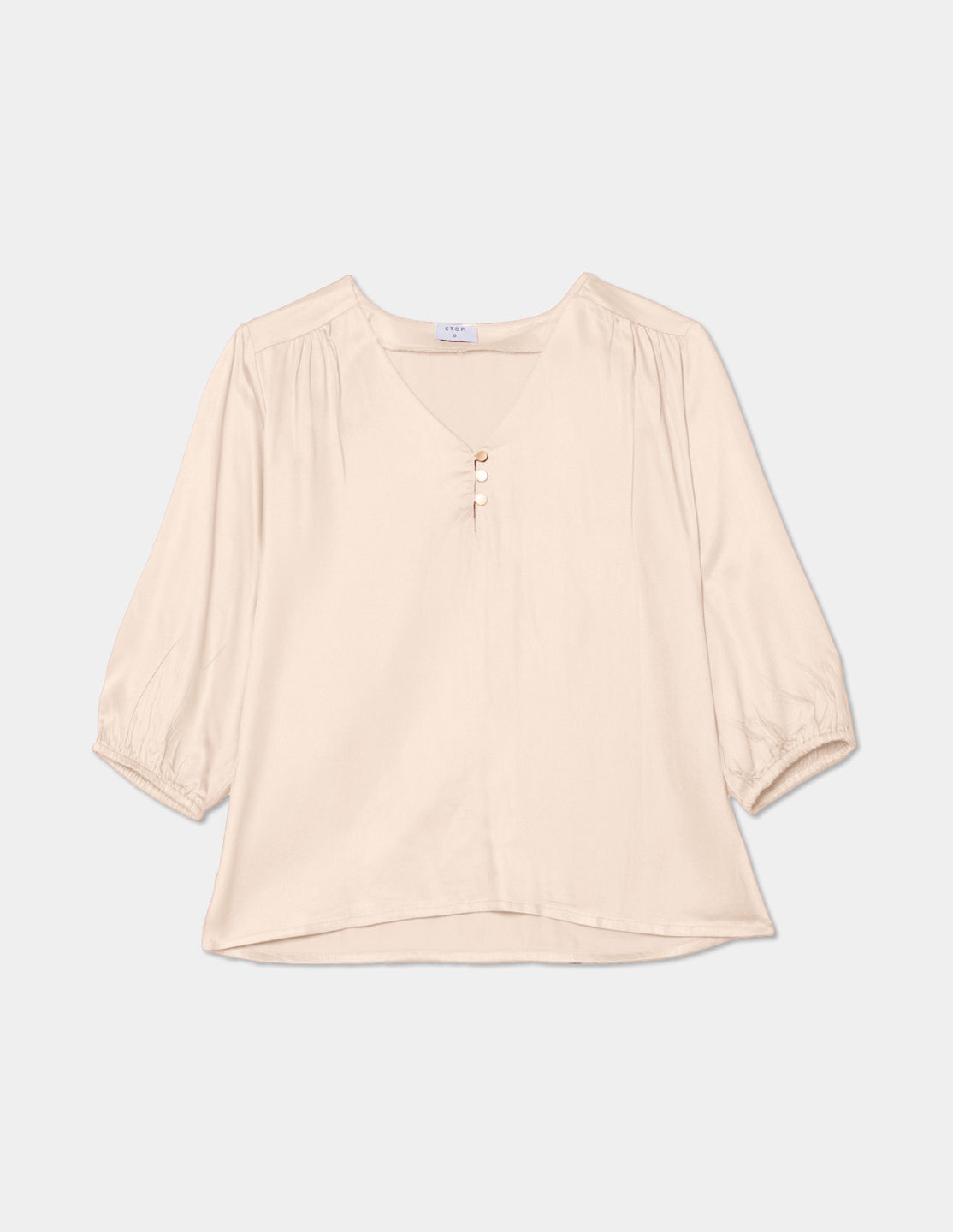 Blusa manga 3/4 viscosa satinada