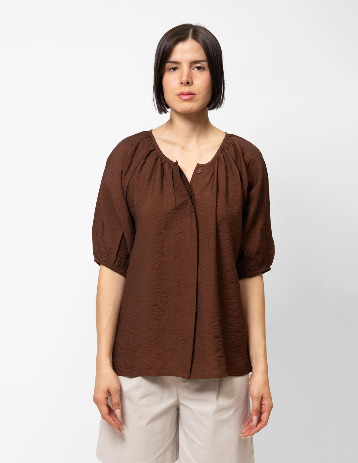 Blusa manga 3/4 aletilla oculta