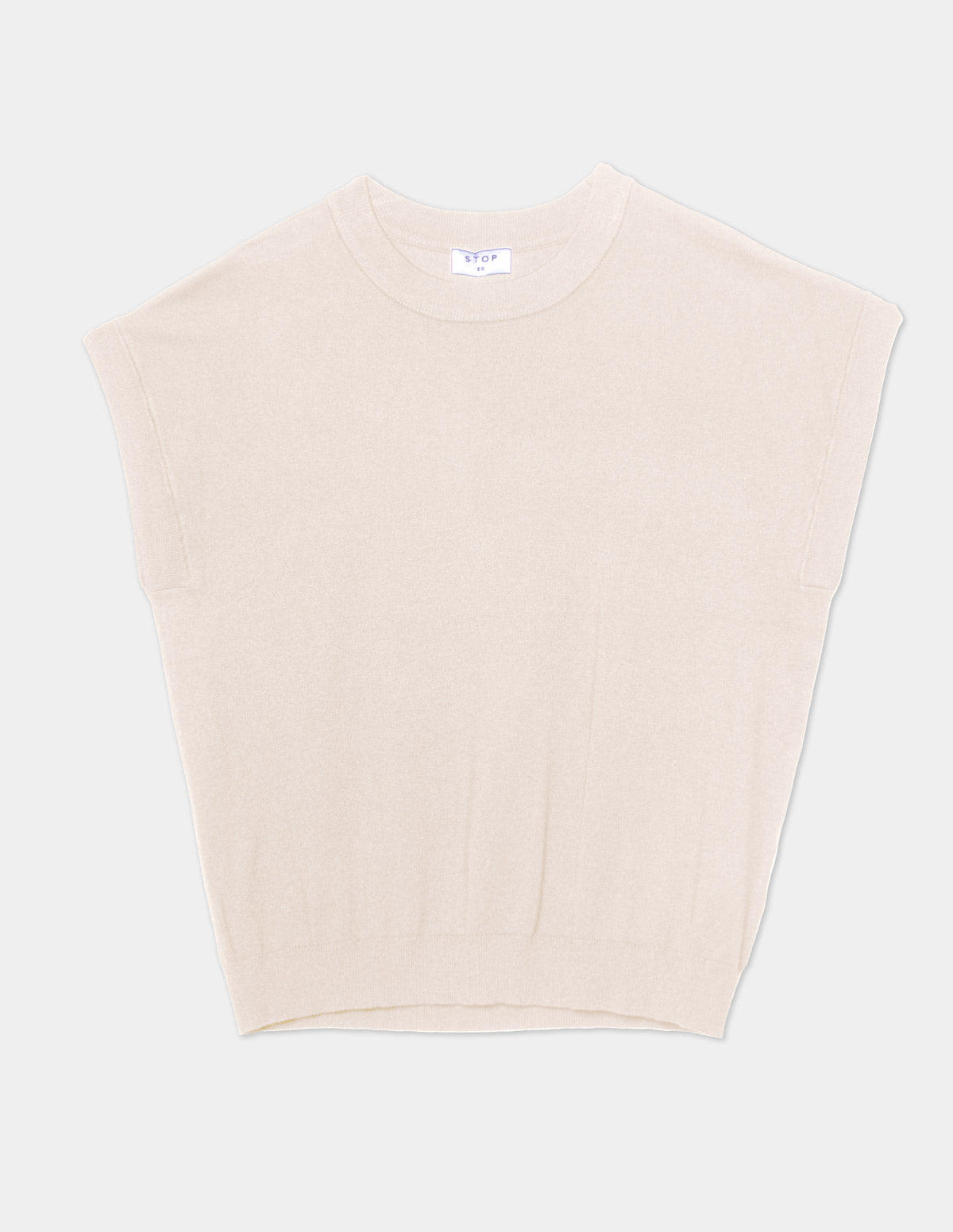 Blusa tejida manga corta corrida y valenciana