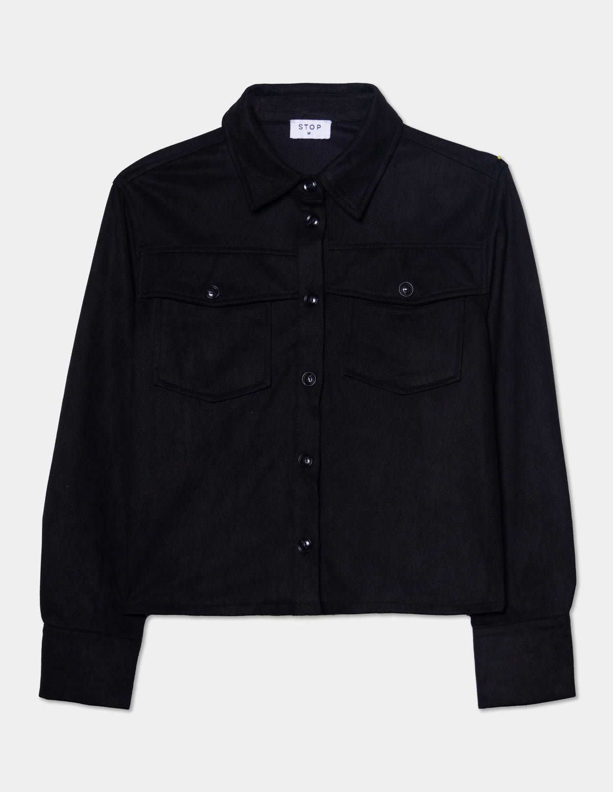 Camisa manga larga de suede