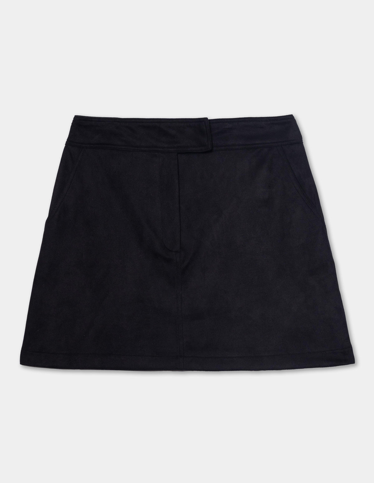 Mini falda de suede