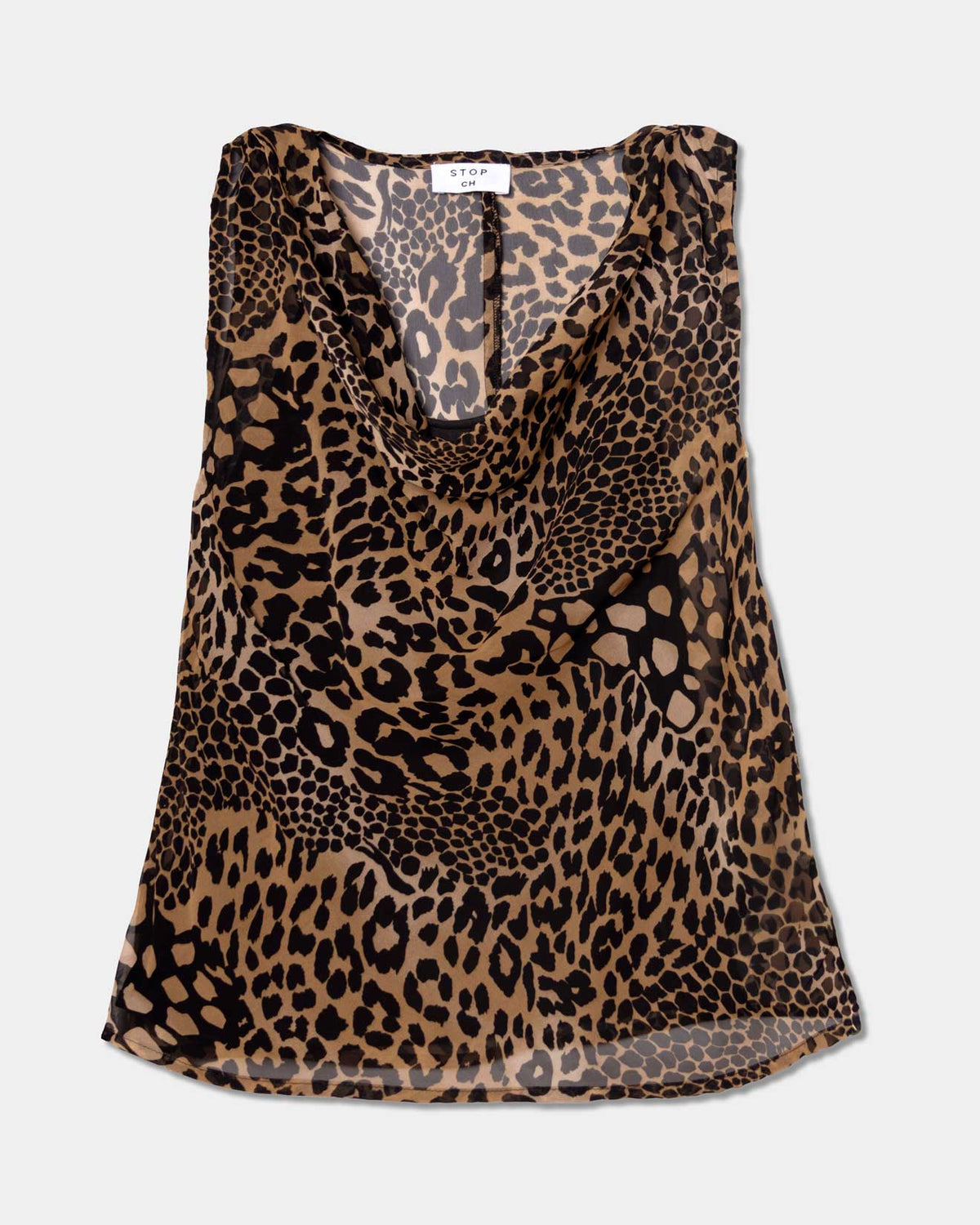 Blusa chifón estampada