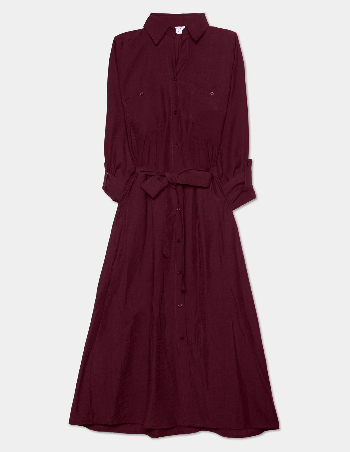 Vestido midi camisero