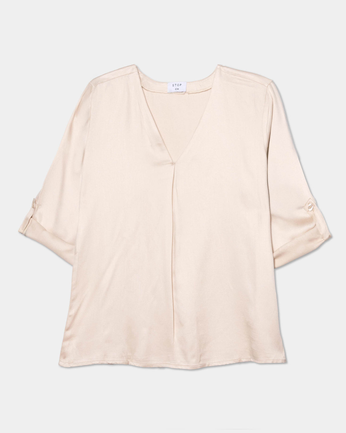 Blusa manga 3/4 con roll up