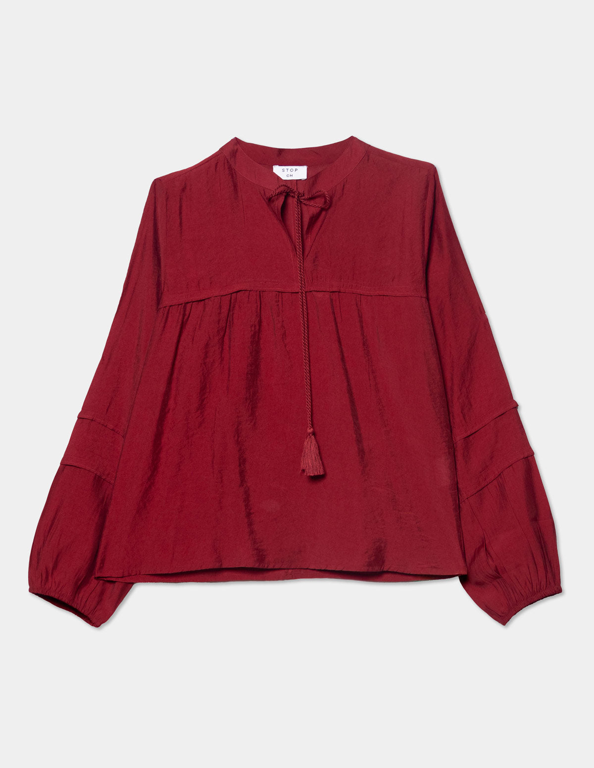 Blusa manga larga corte pecho