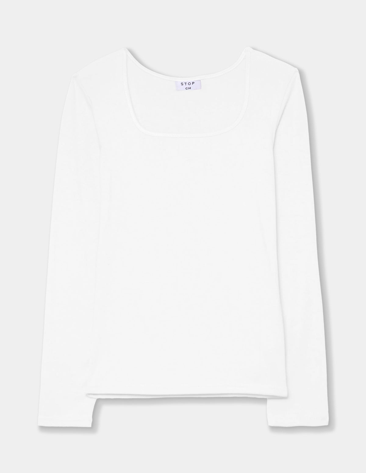 Blusa manga larga escote cuadrado