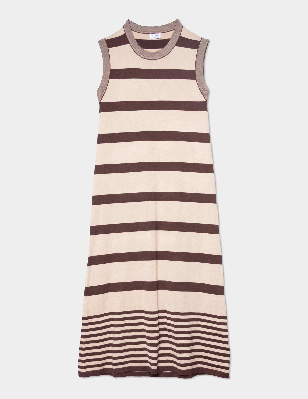 Vestido tejido rayas