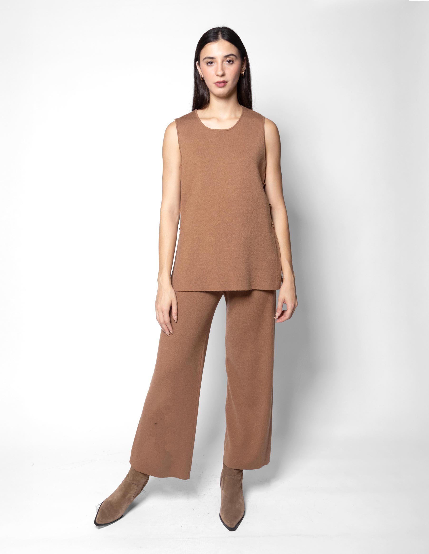 Pantalon tejido amplio