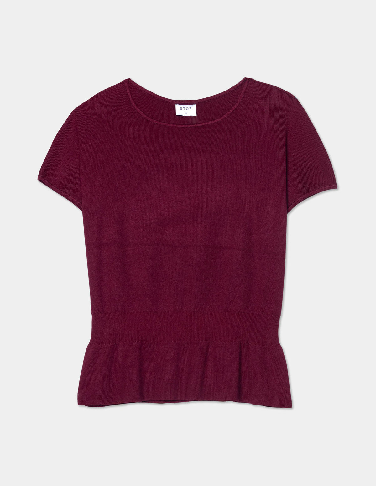 Blusa cuello amplio cintura ajustada