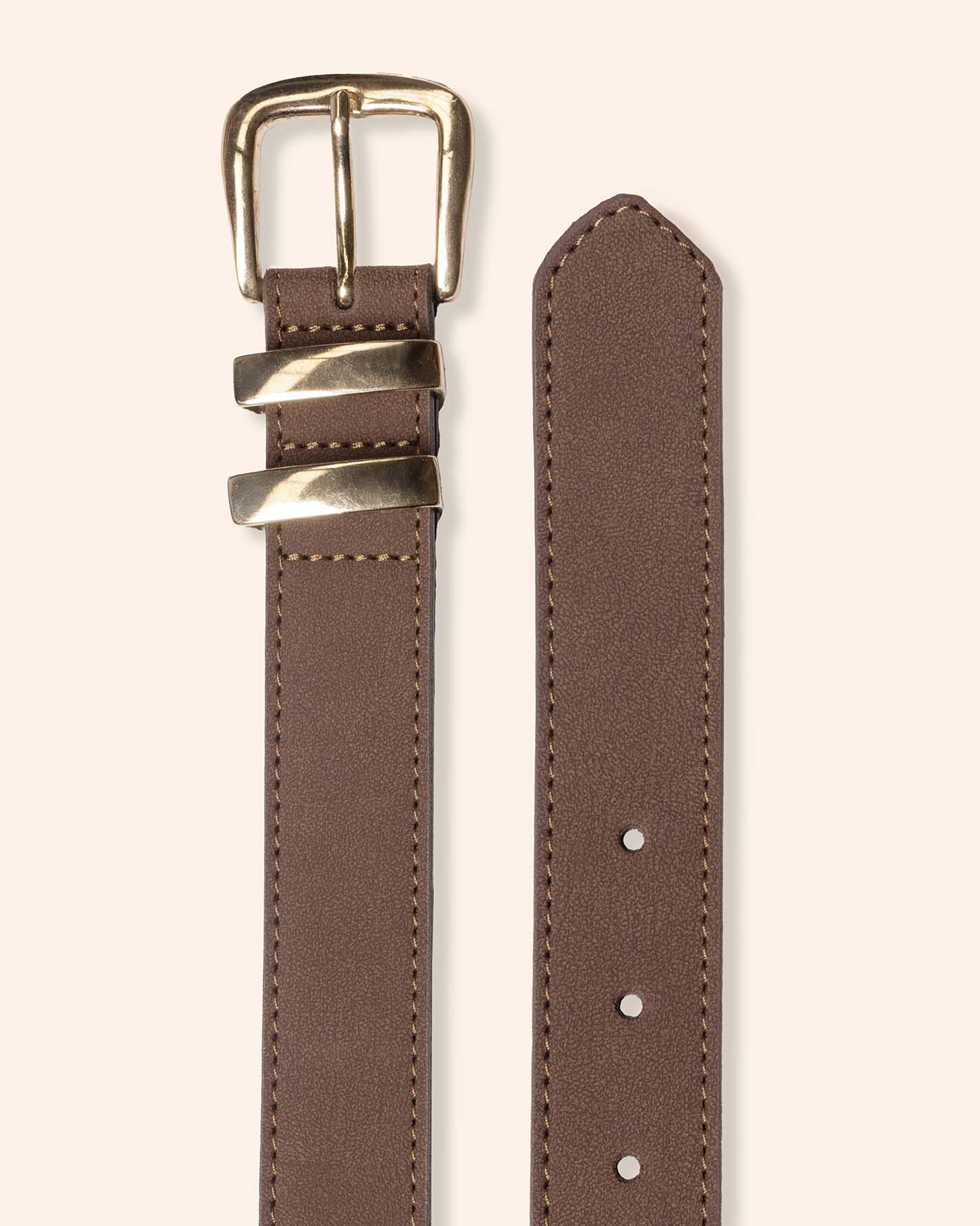 Cinturón chocolate doble pasacinto