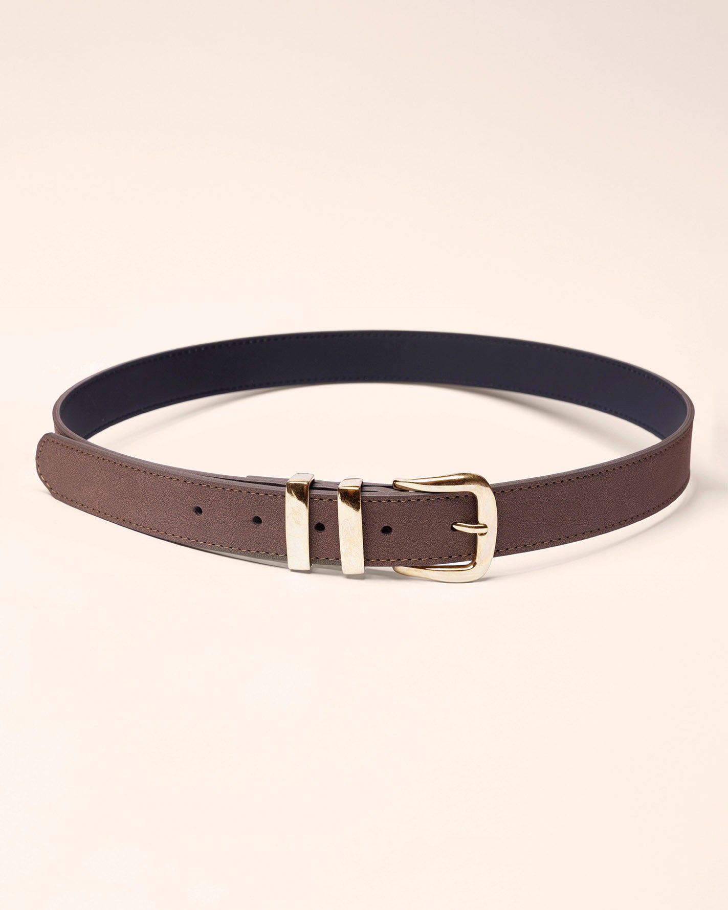 Cinturón chocolate doble pasacinto