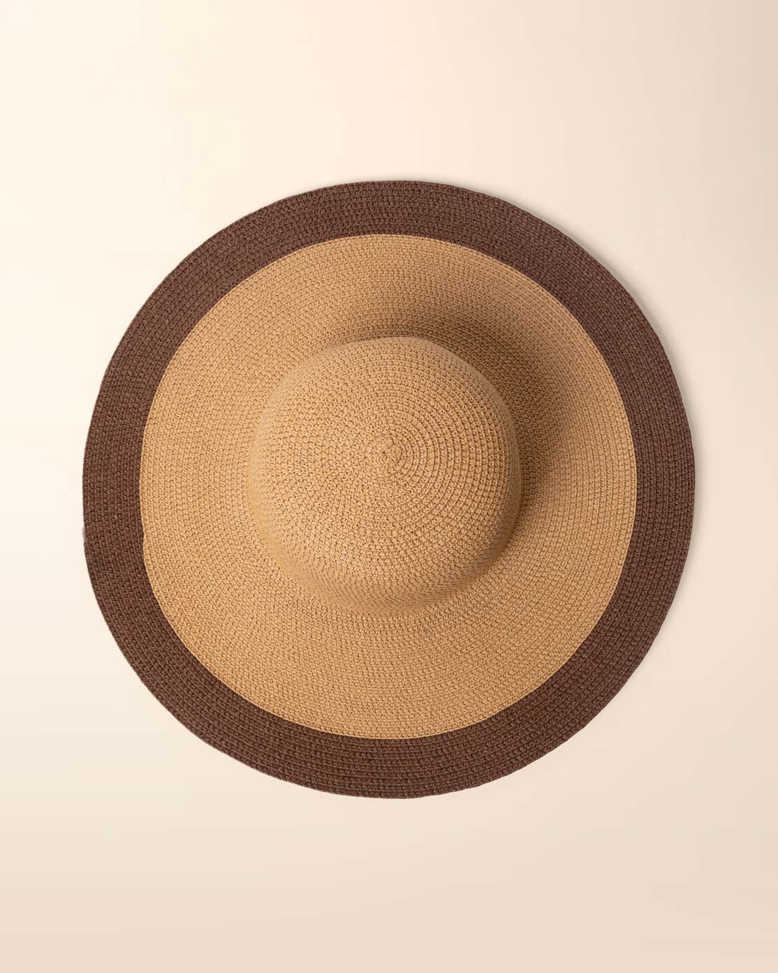 Sombrero camel cenefa