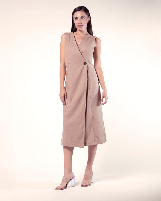 vestido-midi-stop-lino-cruzado-ajuste-sin-mangas-khaki